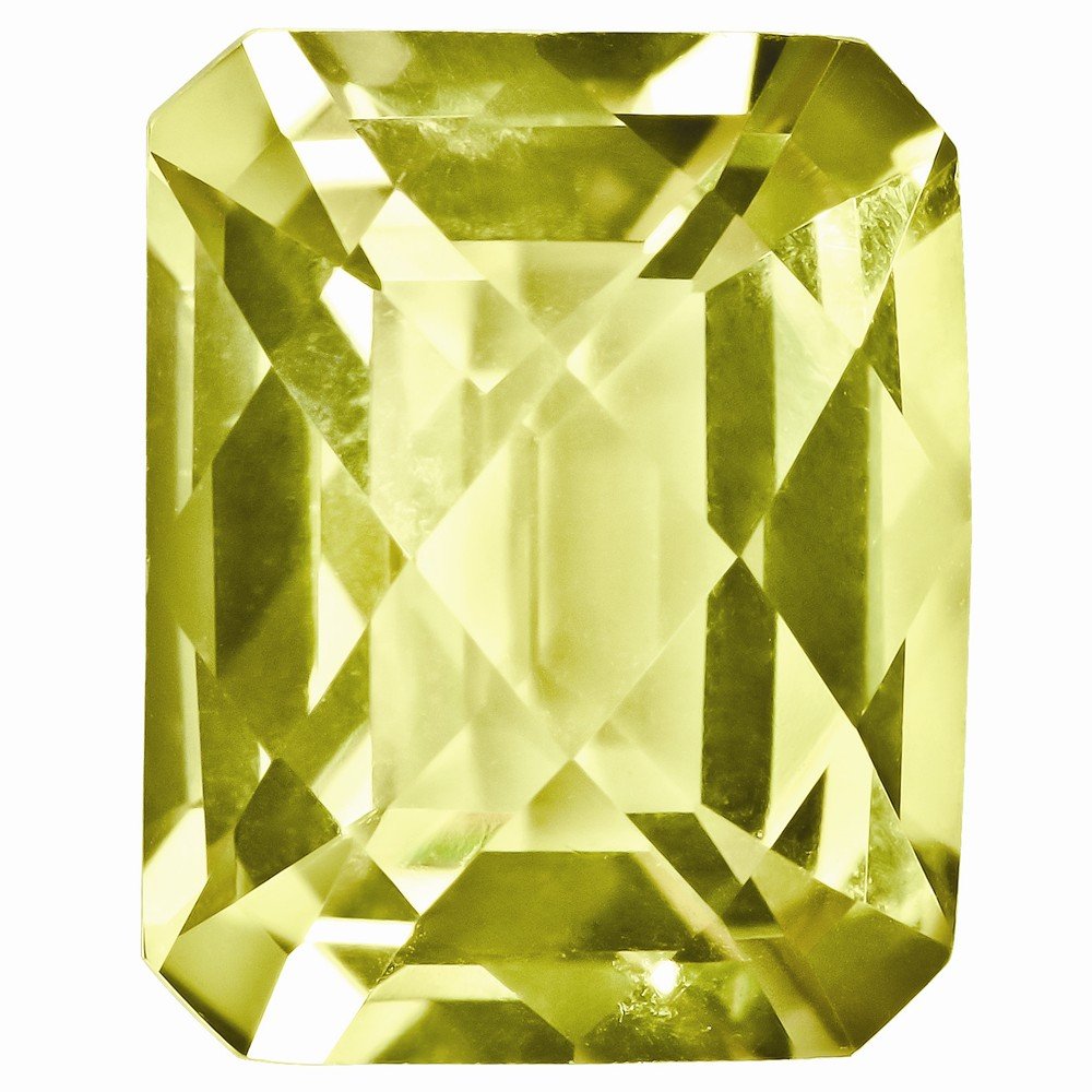 Sonia Jewels 14X10MM Lemon Quartz Octagon Checkerboard Cut Gemstone - Elegant Jewelry for Women, Perfect for Necklaces, Rings & Earrings