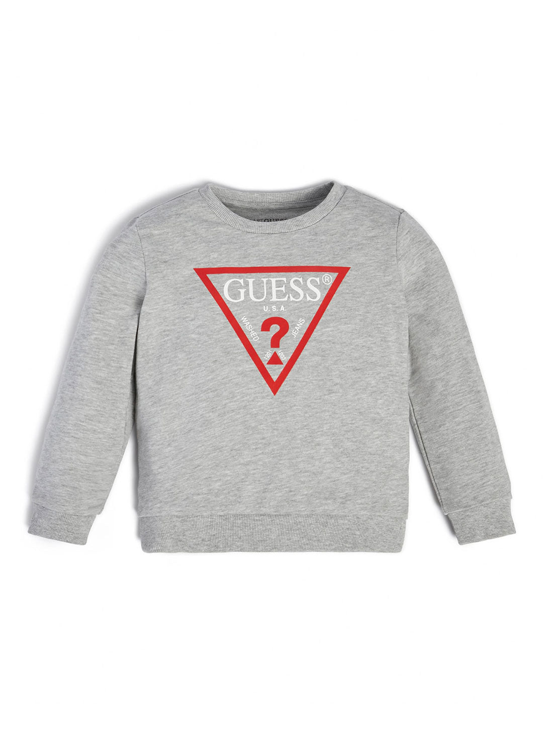 Grey Logo Fleece Jumper for Kids (Size 2-7 Years) - Warm & Cozy Pullover for Winter Outdoor Play and School Activities