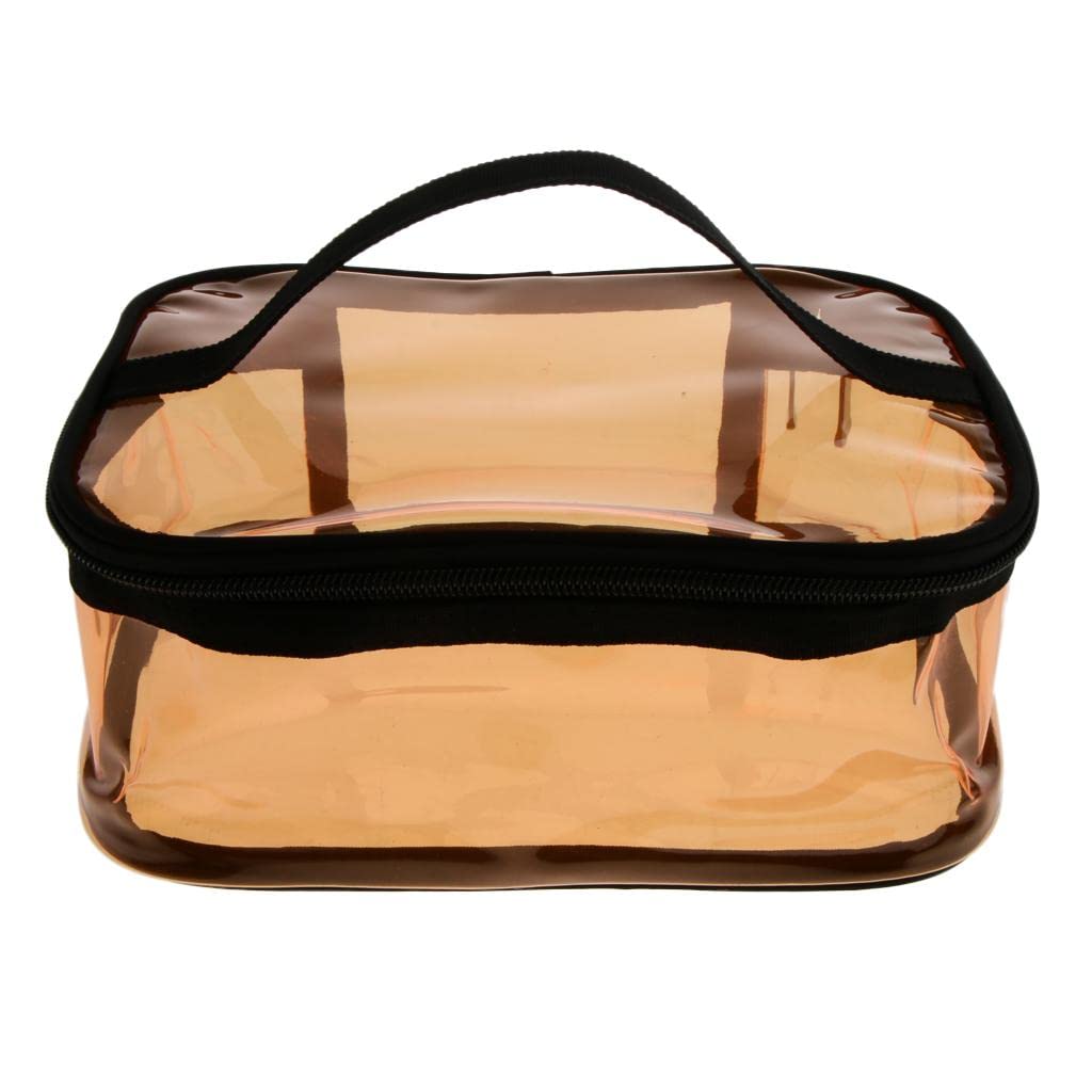 PVC Travel Clear Cosmetic Bag - Waterproof Toiletry Pouch with Zipper for Makeup Storage (Ideal for Air Travel, Gym, Camping & Daily Organization)