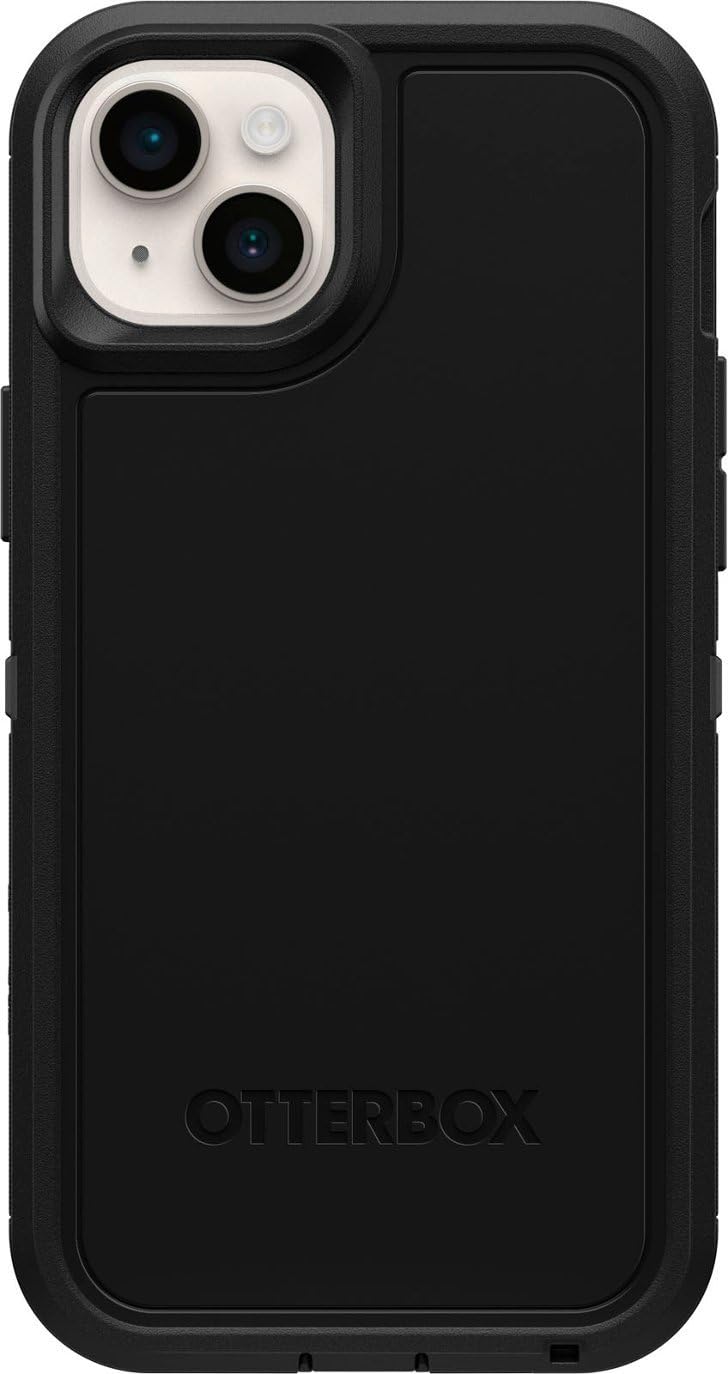 OtterBox Defender Series Case for iPhone 14 & iPhone 13 - Rugged Protective Cover with Port Protection - Shockproof & Durable Phone Case - Perfect for Outdoor Activities, Work & Travel - Black
