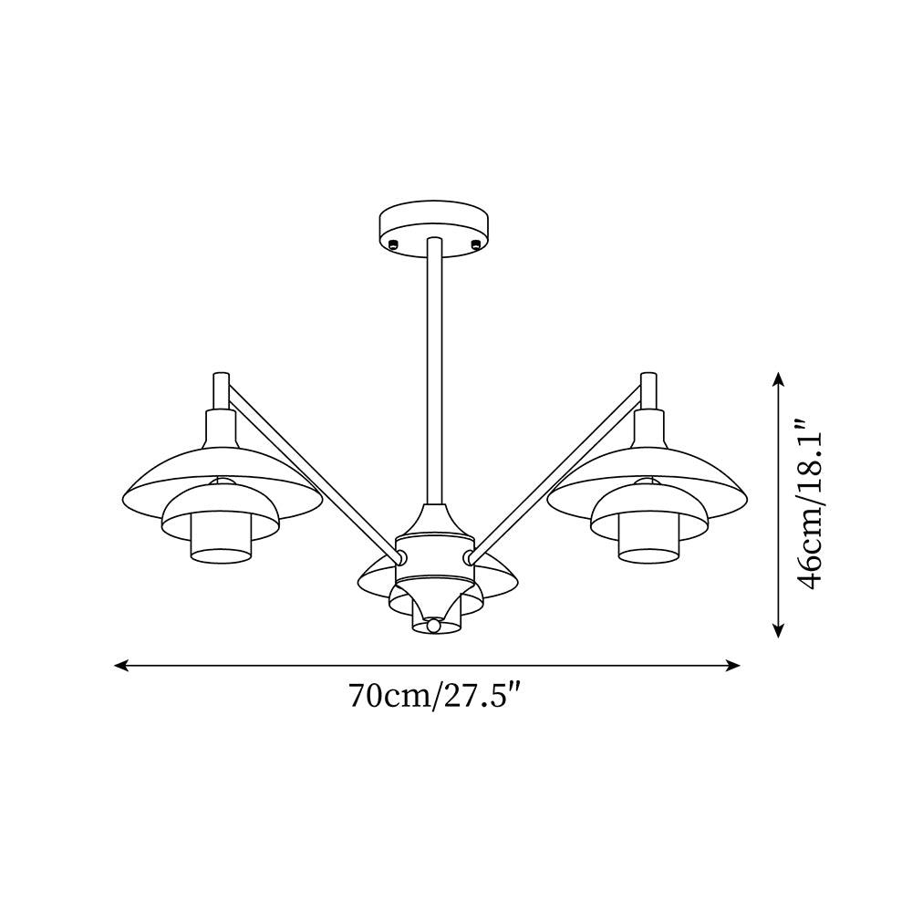 Modern Alora Chandelier - Elegant Crystal Ceiling Light Fixture for Dining Room, Living Room & Bedroom | Energy Efficient LED Lighting for Home Decor