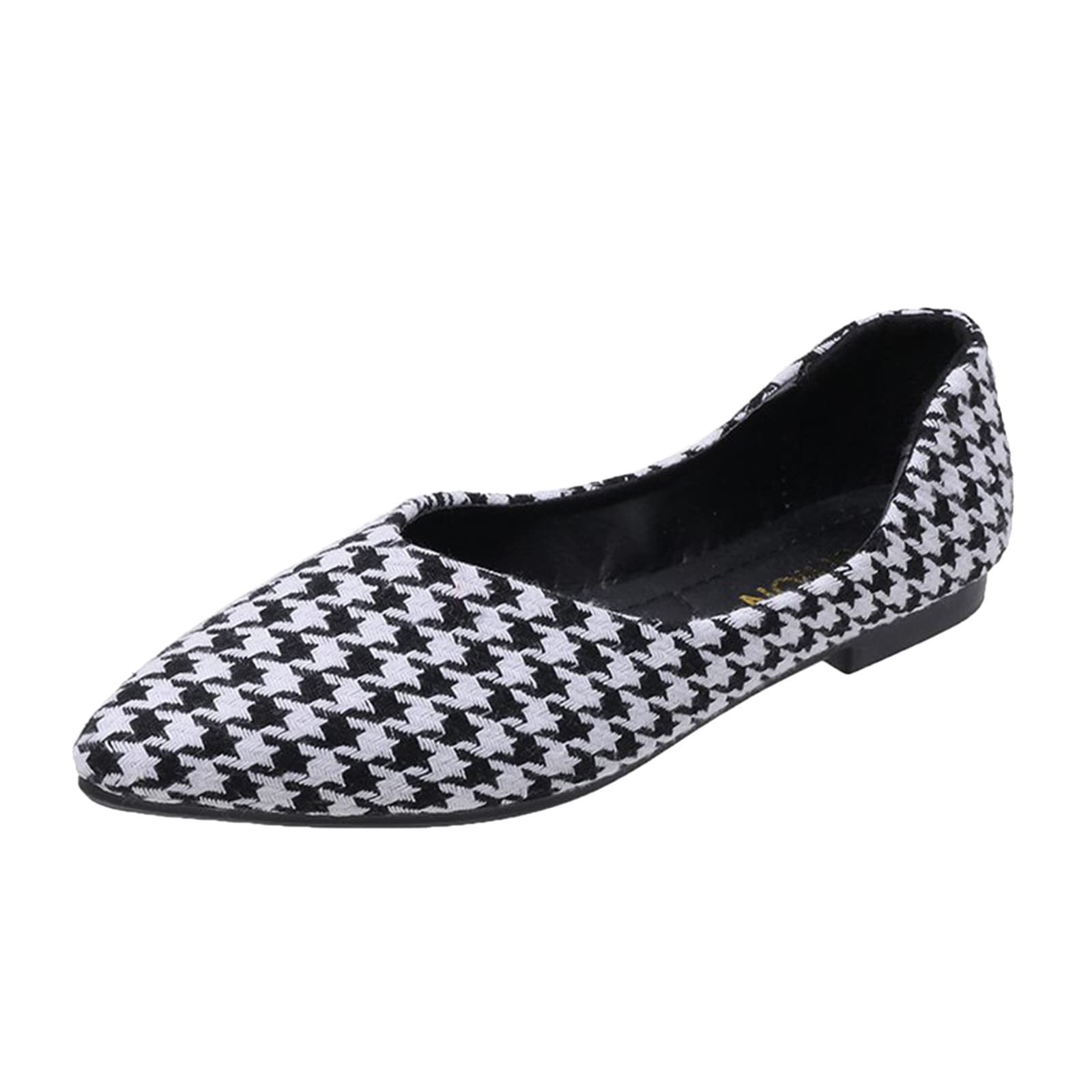 MLAGJSS Women's Ballet Flats - Black PU Leather Dress Shoes for Women, Comfortable Round Toe Slip On Flats, Elegant Casual & Office Shoes for Work, Party, Wedding, Halloween and Daily Wear