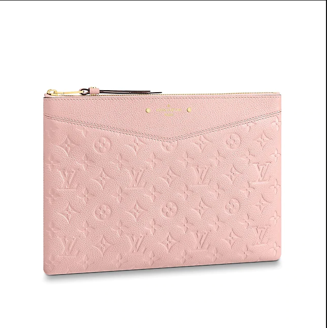 LV Monogram Empreinte Rose Poudre Daily Pouch - Stylish Crossbody Bag for Women, Perfect for Everyday Use, Travel & Date Nights