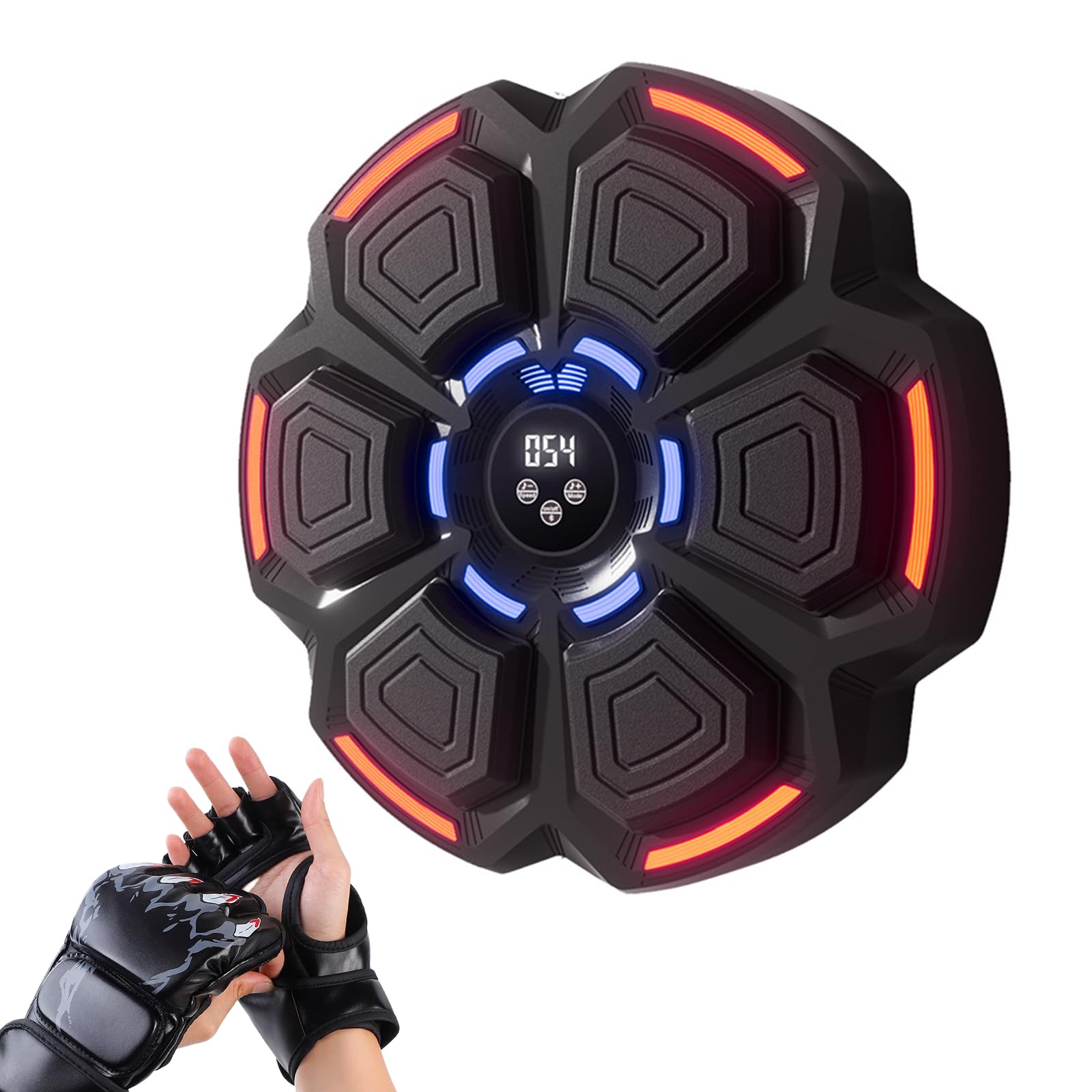 2025 Smart Bluetooth Boxing Machine for Adults & Kids - Wall Mounted Punching Trainer with Gloves, Interactive Boxing Target - Home Gym & Office Workout Equipment for Fitness, Stress Relief & Fun Family Activities