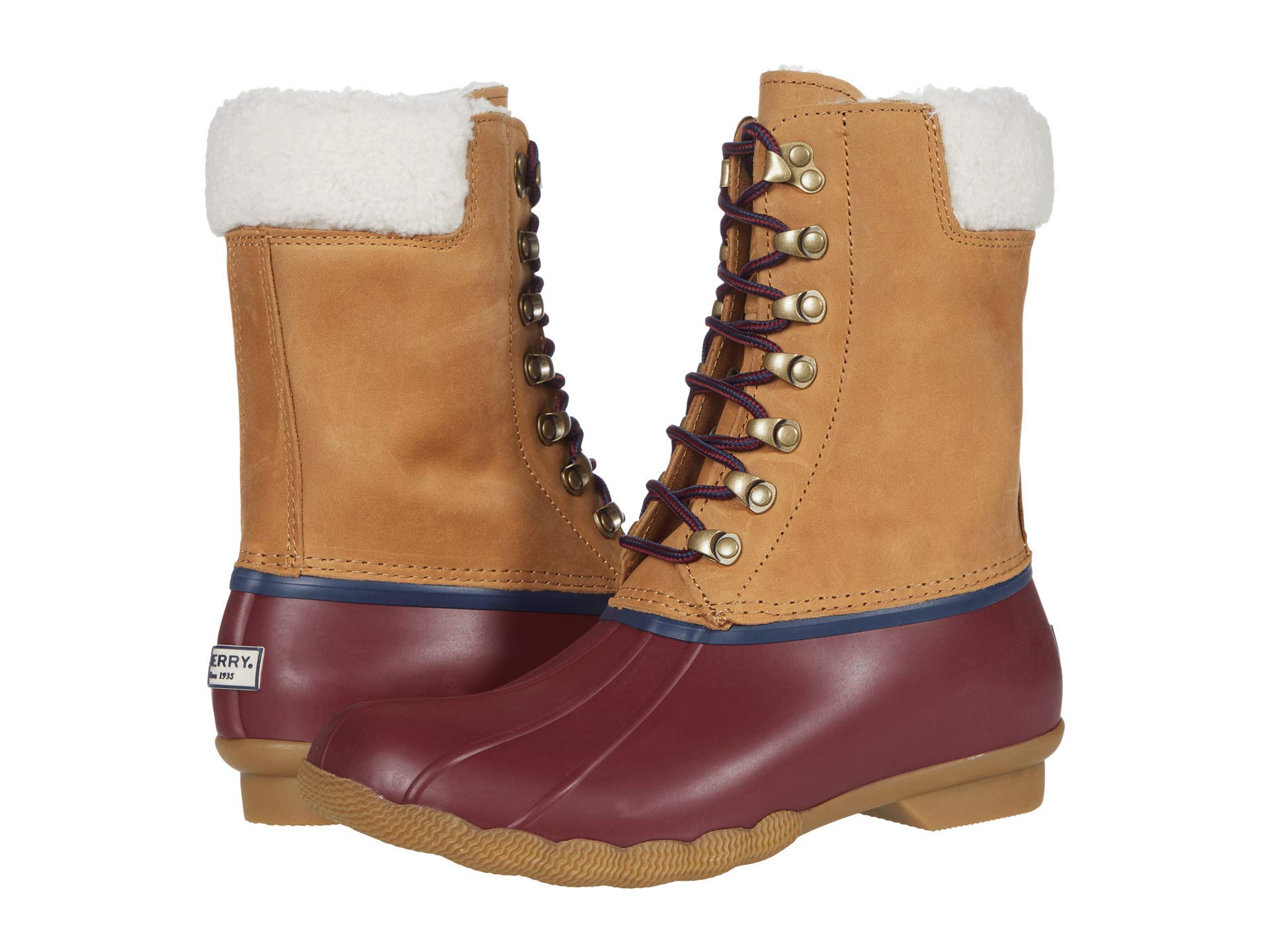 Sperry Women's Waterproof Saltwater Tall Rain Boots for Outdoor, Hiking, and Wet Weather - Comfortable & Durable Rubber Boots for Women