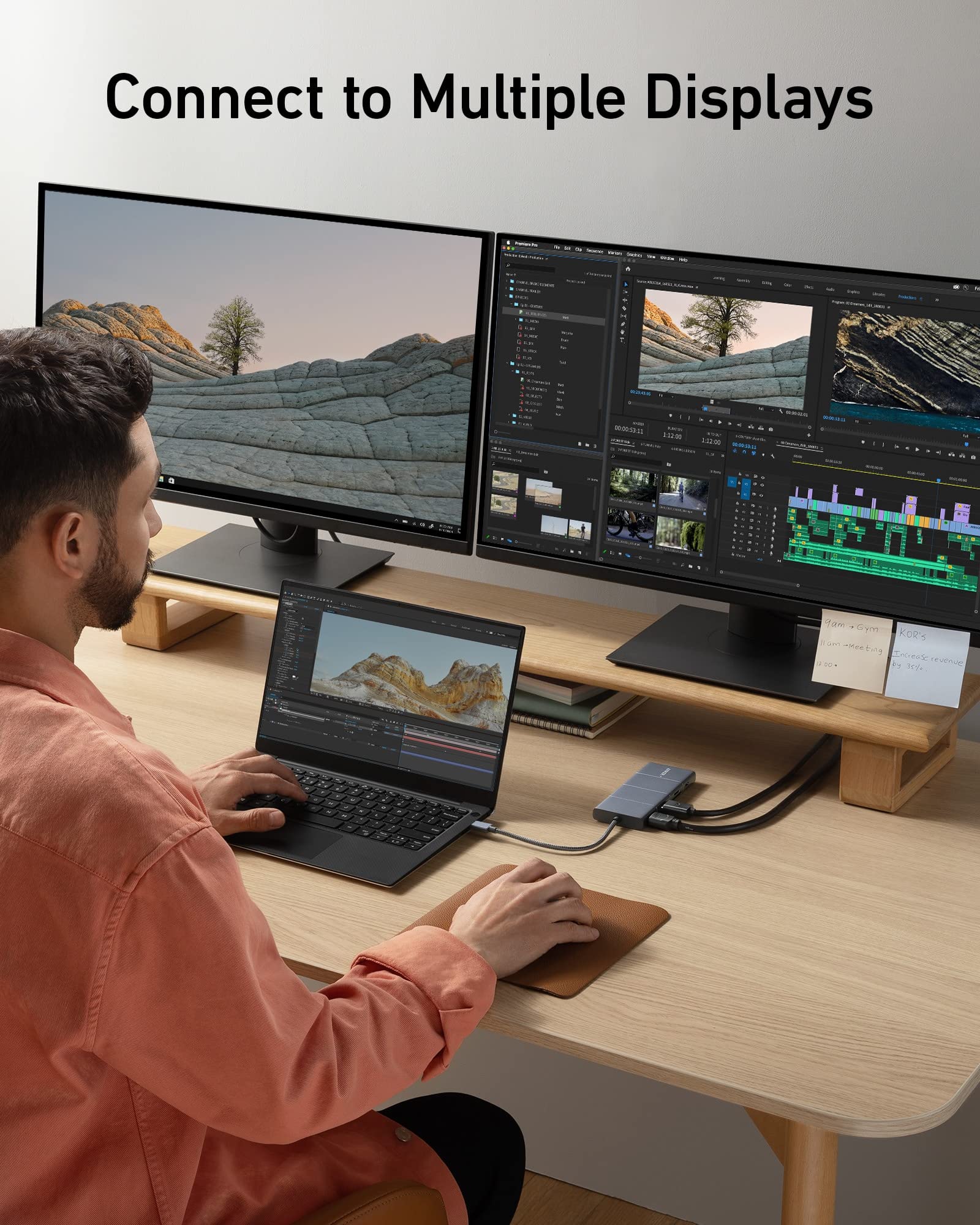 Anker 565 11-in-1 USB C Hub with 10Gbps USB-C/USB-A Ports, 4K HDMI & DisplayPort, 100W PD, Ethernet, SD Card Reader - Compatible with Dell XPS, MacBook, iPad Pro (Perfect for Home Office, Gaming & Travel)
