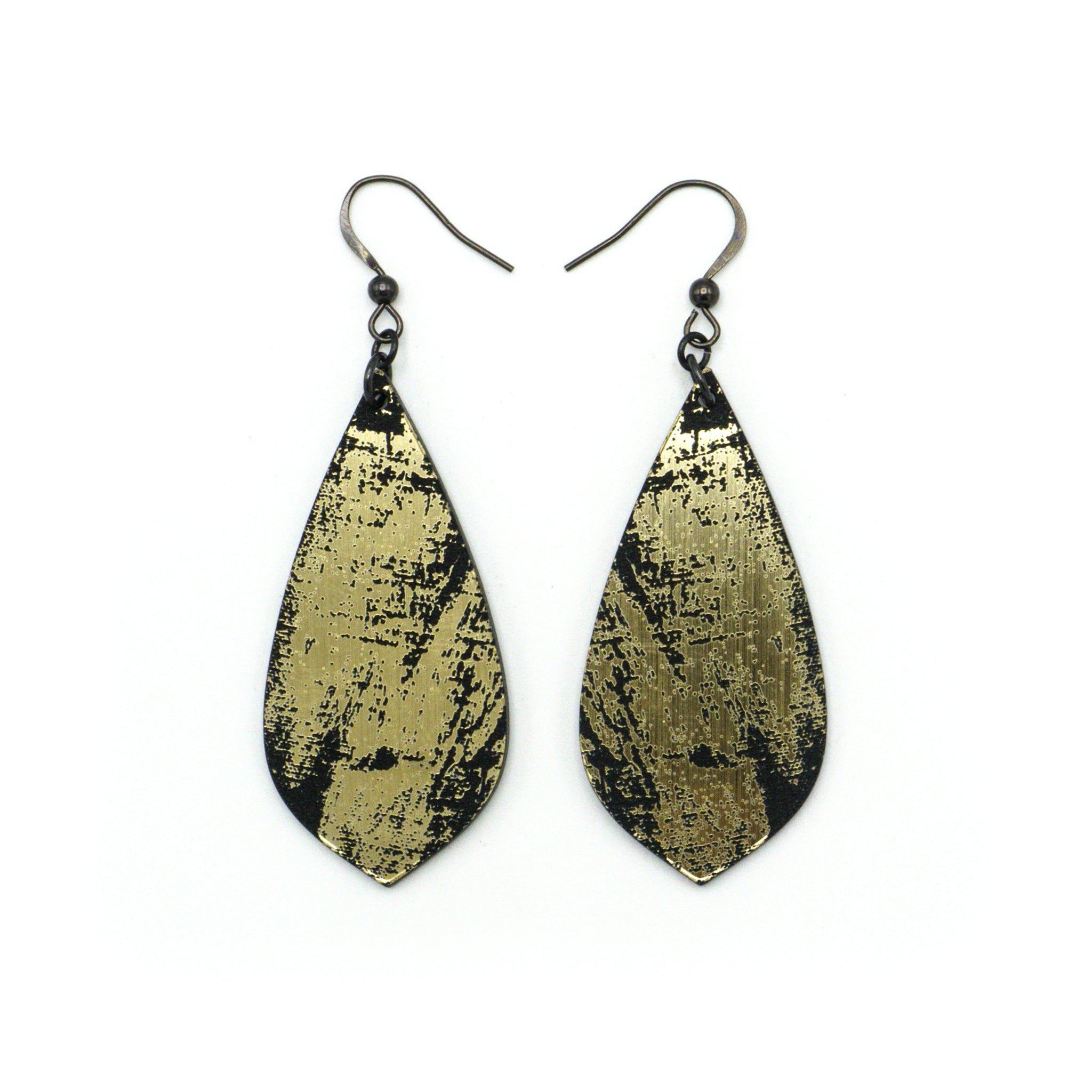 Acrylic Earrings Set of 28 - Brushed Gold & Black Geometric Dangle Earrings for Women | Trendy Party, Wedding & Everyday Fashion Jewelry
