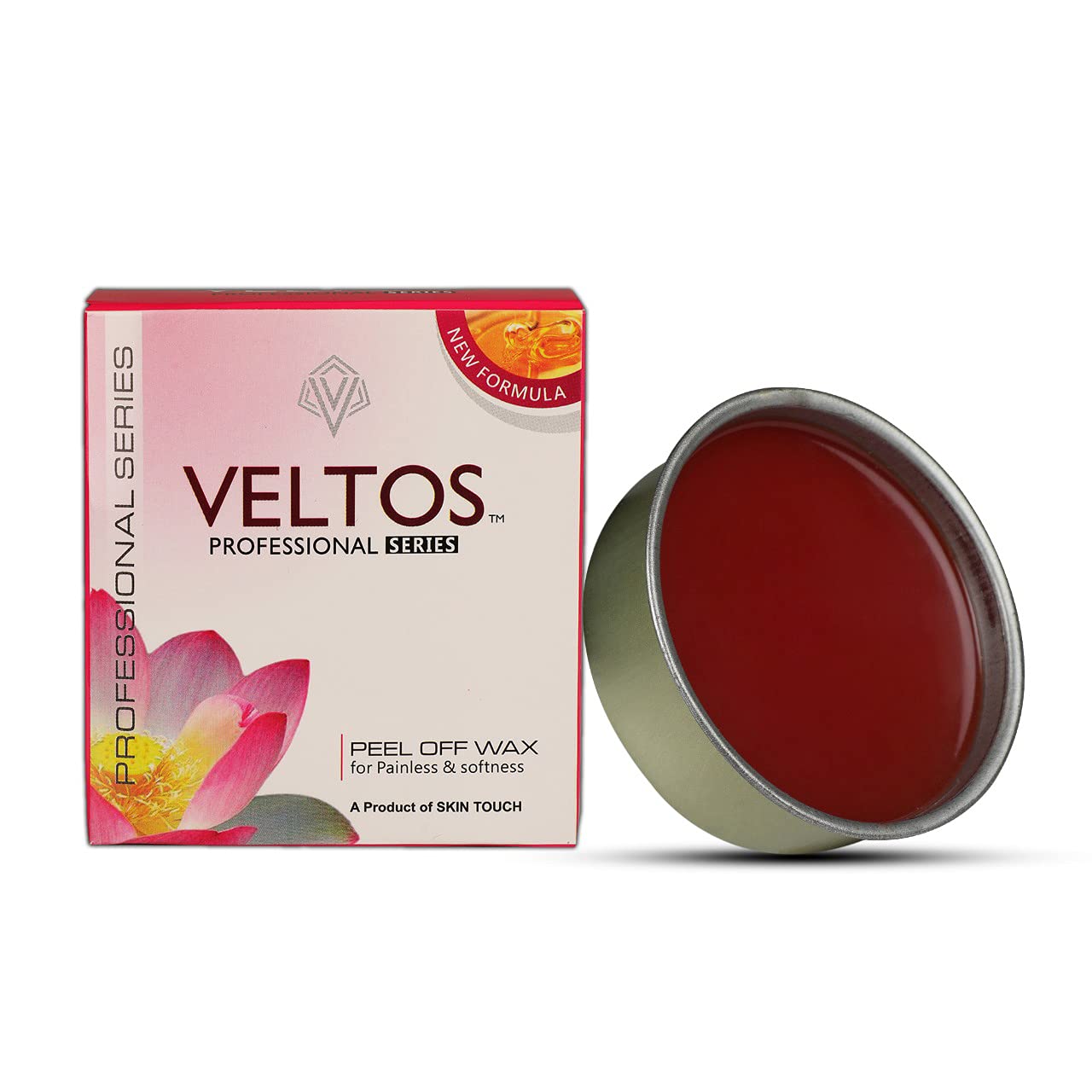 Veltos Professional Aloe Vera & Red Wine Facial Peel Off Wax - 80g for Face, Chin, Upper Lip & Eyebrows - Pack of 2 - Gentle Hair Removal for Smooth Skin at Home or Salon