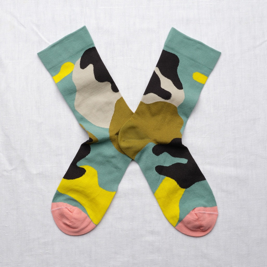 Bonne Maison Arp Aloès Socks - Stylish & Comfortable Aloe-Infused Cotton Socks for Women - Perfect for Daily Wear, Yoga & Relaxation