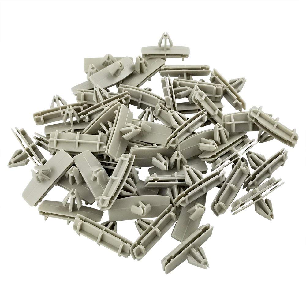 50-Pack Jeep Fender Clips & Flare Clips - Compatible with Wrangler JK, JL, Liberty, Gladiator & Dodge Nitro - Replaces OEM #55157055-AA, 55157065-AA, 68039280-AA - Perfect for Off-Roading & Vehicle Maintenance