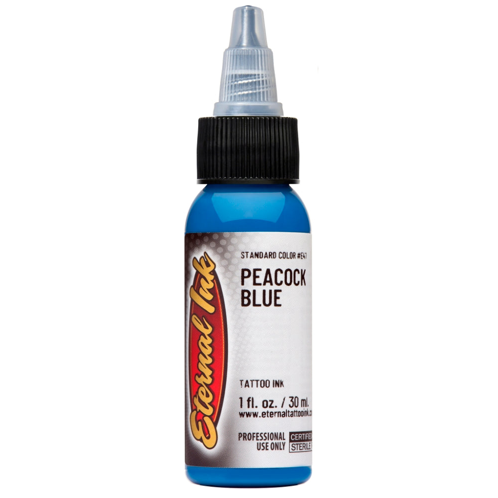 Eternal Ink Peacock Blue Fountain Pen Ink - Vibrant, Long-Lasting, Smooth Writing for Calligraphy & Journaling - Perfect for Elegant Letters, Artistic Projects, and Everyday Writing