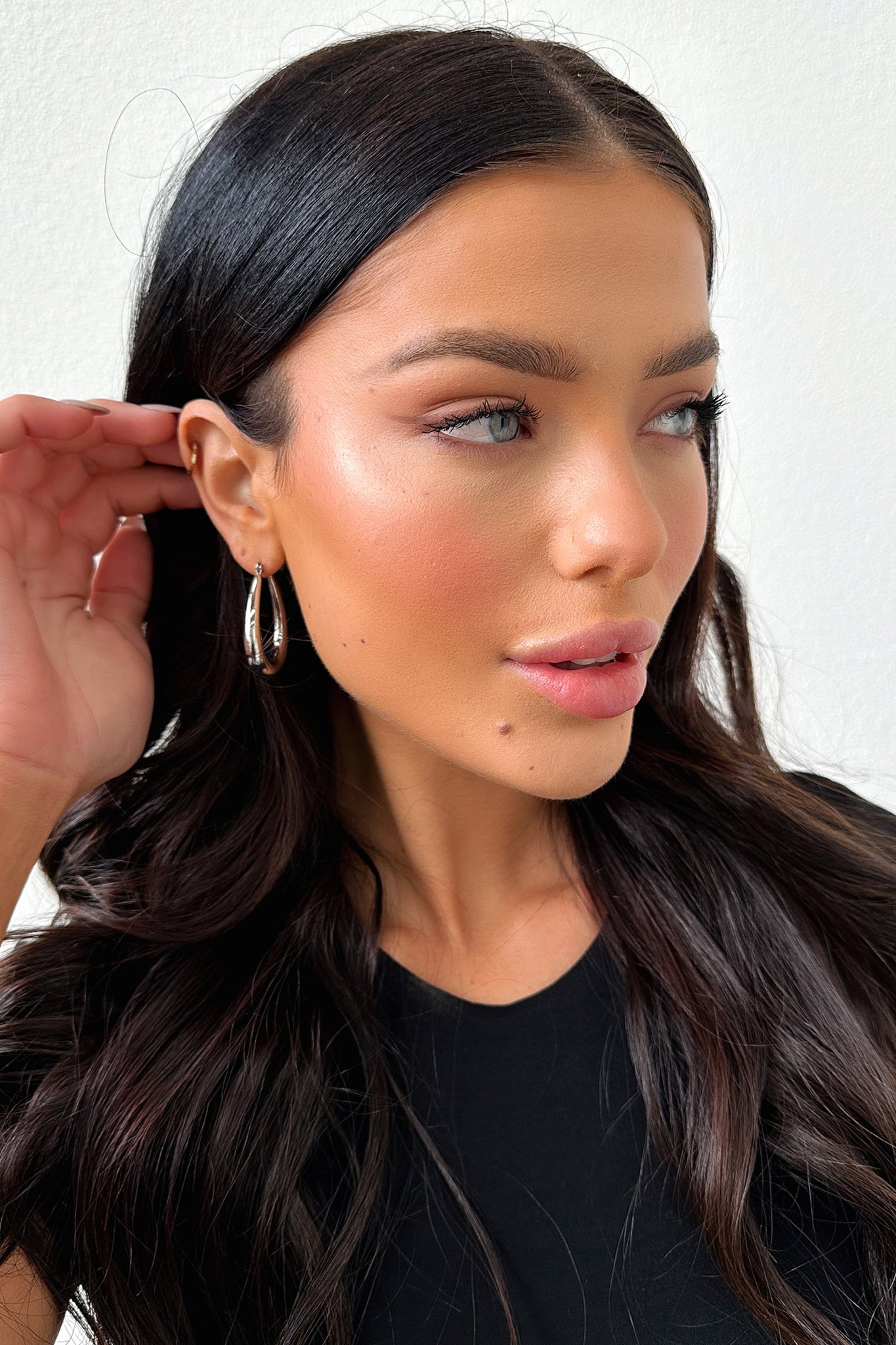 Linked Hoops Earrings - Sterling Silver Dangle Hoop Earrings for Women | Perfect for Parties, Weddings & Everyday Wear