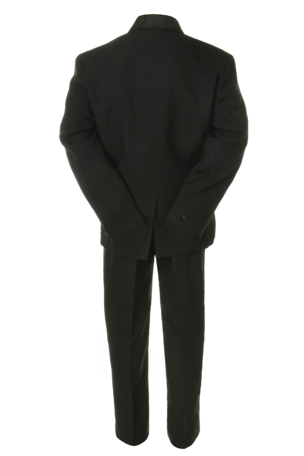 Unotuc Boys' Black Paisley Tuxedo Suit - Formal Wear for Baby to Teen | Perfect for Weddings, Parties & Special Occasions