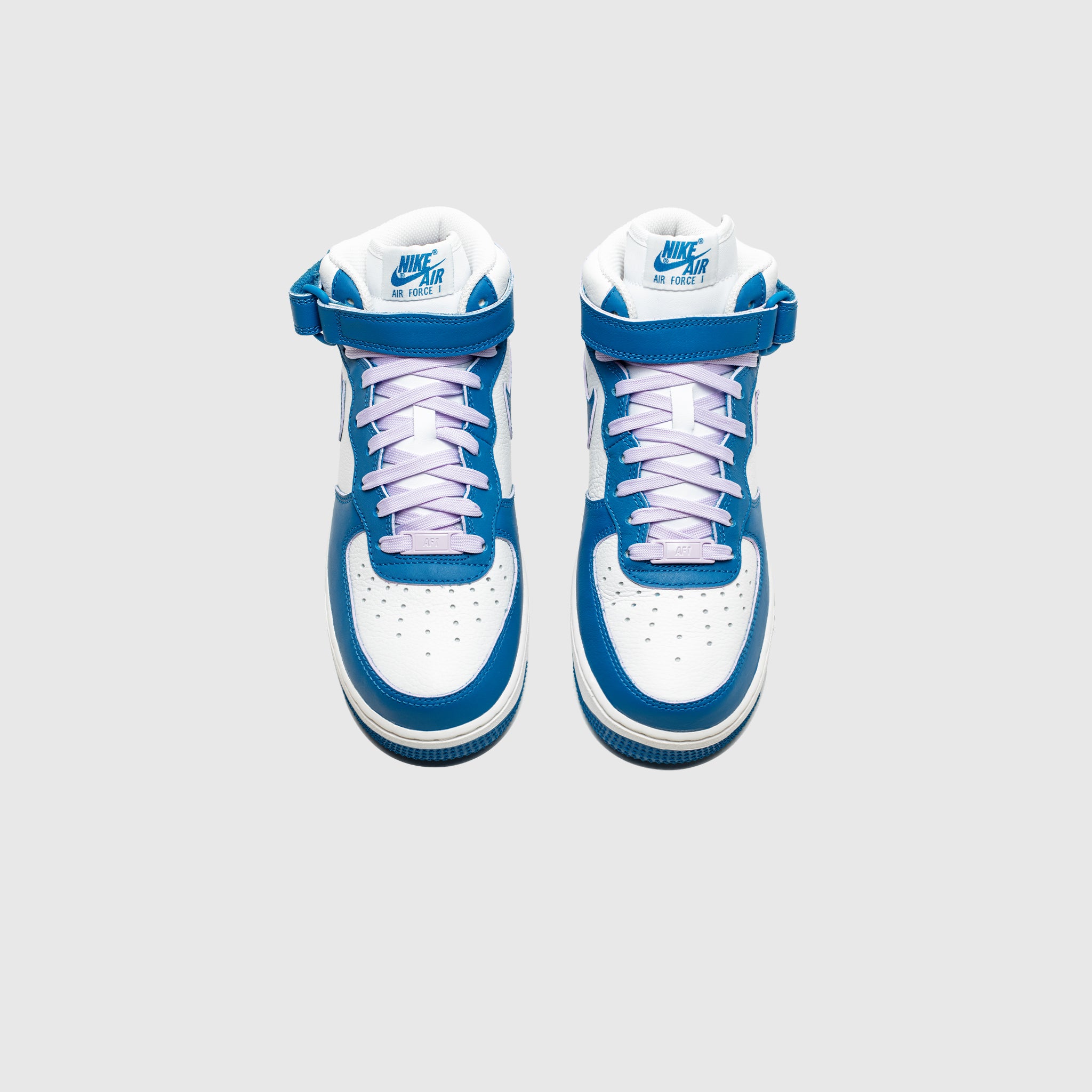 Nike Women's Air Force 1 '07 Mid Sneakers in Military Blue - Casual & Athletic Shoes for Women - Perfect for Streetwear, Gym and Everyday Fashion