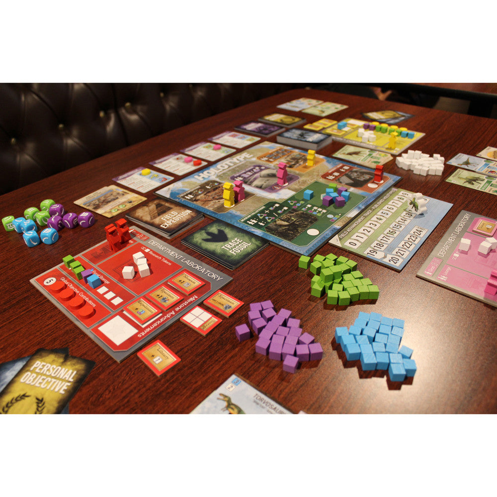 Brexwerx Games: Holotype - Mesozoic North America Strategy Board Game | Dinosaur Fossil Hunting Adventure for Family Game Night & Educational STEM Learning