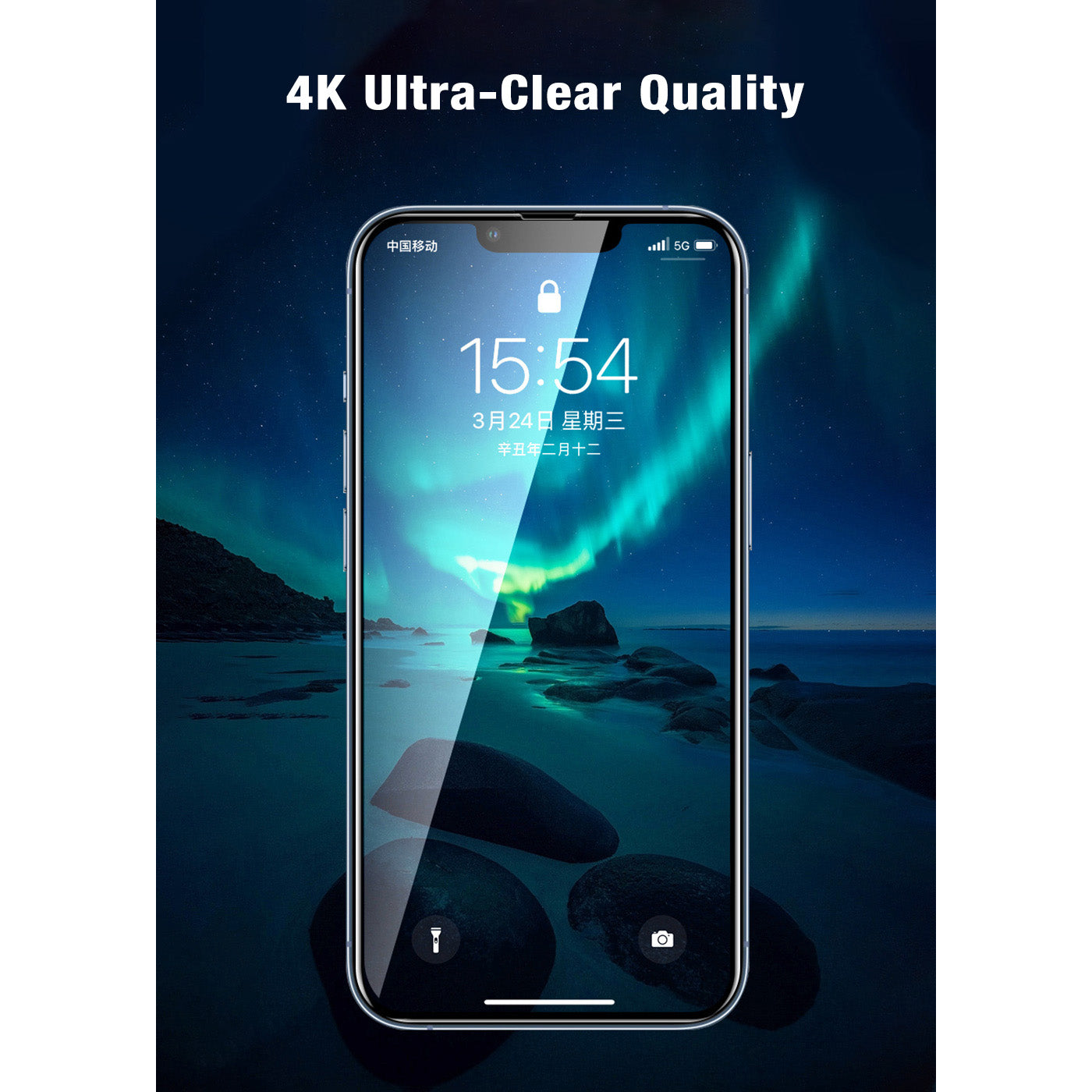 2.5D Tempered Glass Screen Protector for iPhone 13 Pro Max 6.7 Inch - HD Clear, Anti-Scratch, Bubble-Free - Perfect for Everyday Use, Gaming, and Outdoor Activities