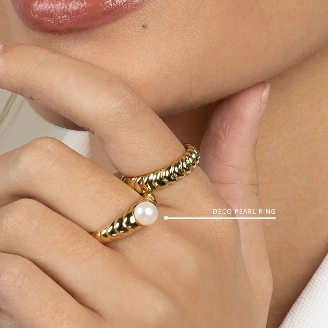 Elegant Pearl Ring for Women - Vintage Style Jewelry Gift for Wedding, Party & Special Occasions