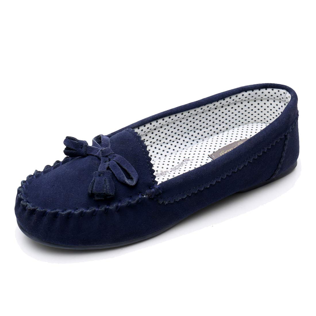 Women's Comfortable Flat Moccasin Slippers - Casual Loafers for Spring & Driving - Cozy House Shoes for Relaxing at Home, Running Errands or Road Trips