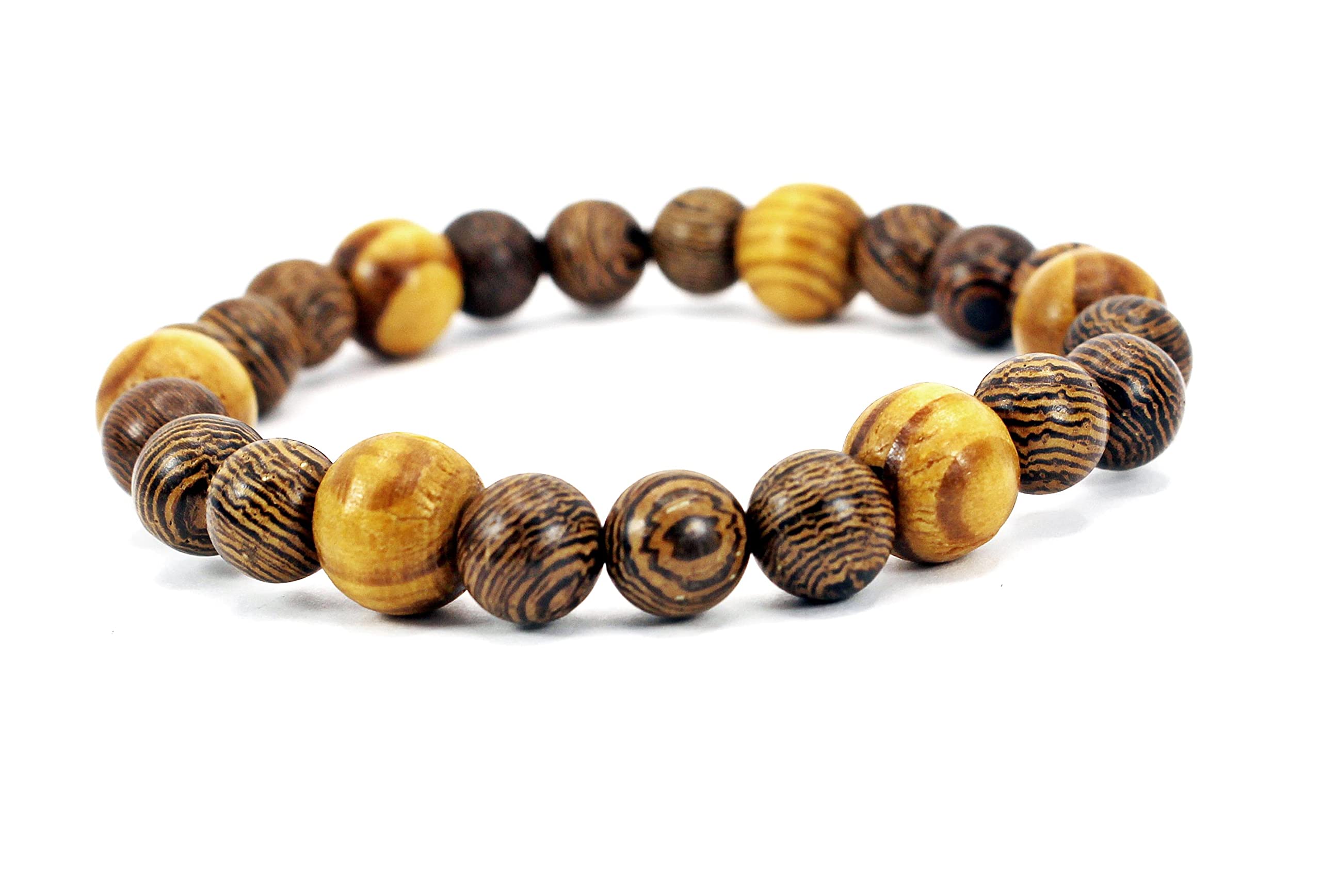 Wooden Surfer Bracelet - Handmade Beaded Gift for Her - Beach & Casual Wear