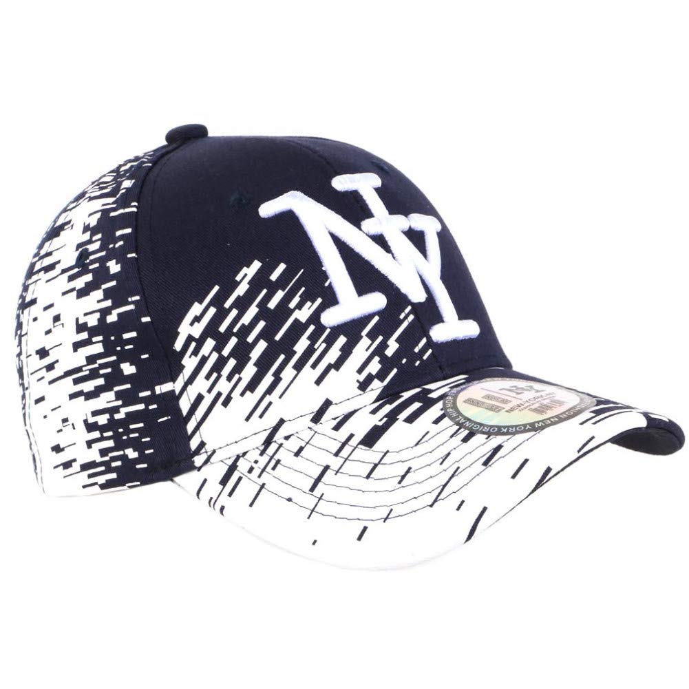 NY Blue Navy Tags White City Fashion Baseball Cap - Unisex for Men & Women - Perfect for Streetwear, Sports, and Casual Outfits