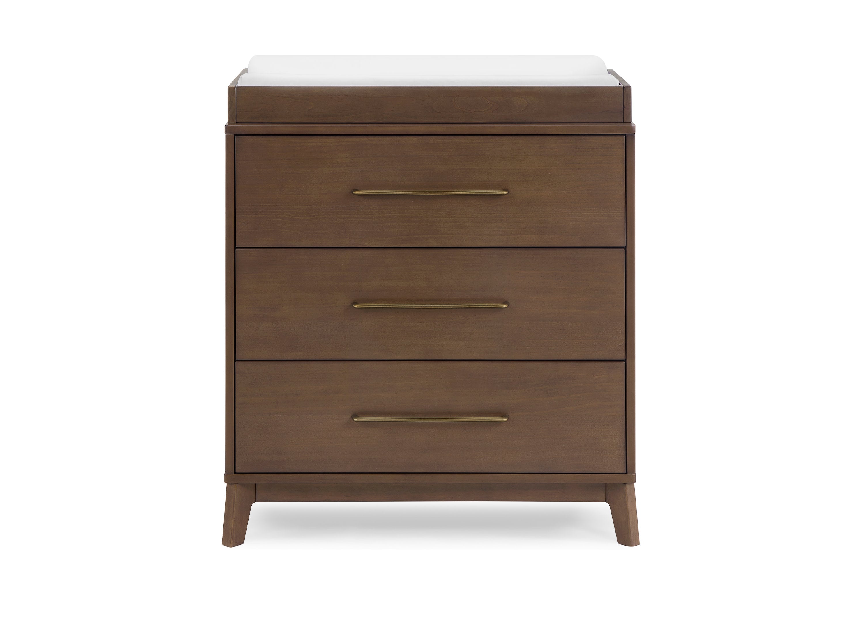 Spencer 3-Drawer Baby Dresser with Changing Table Top & Interlocking Drawers - Perfect Nursery Furniture for Diaper Changing & Baby Clothes Storage