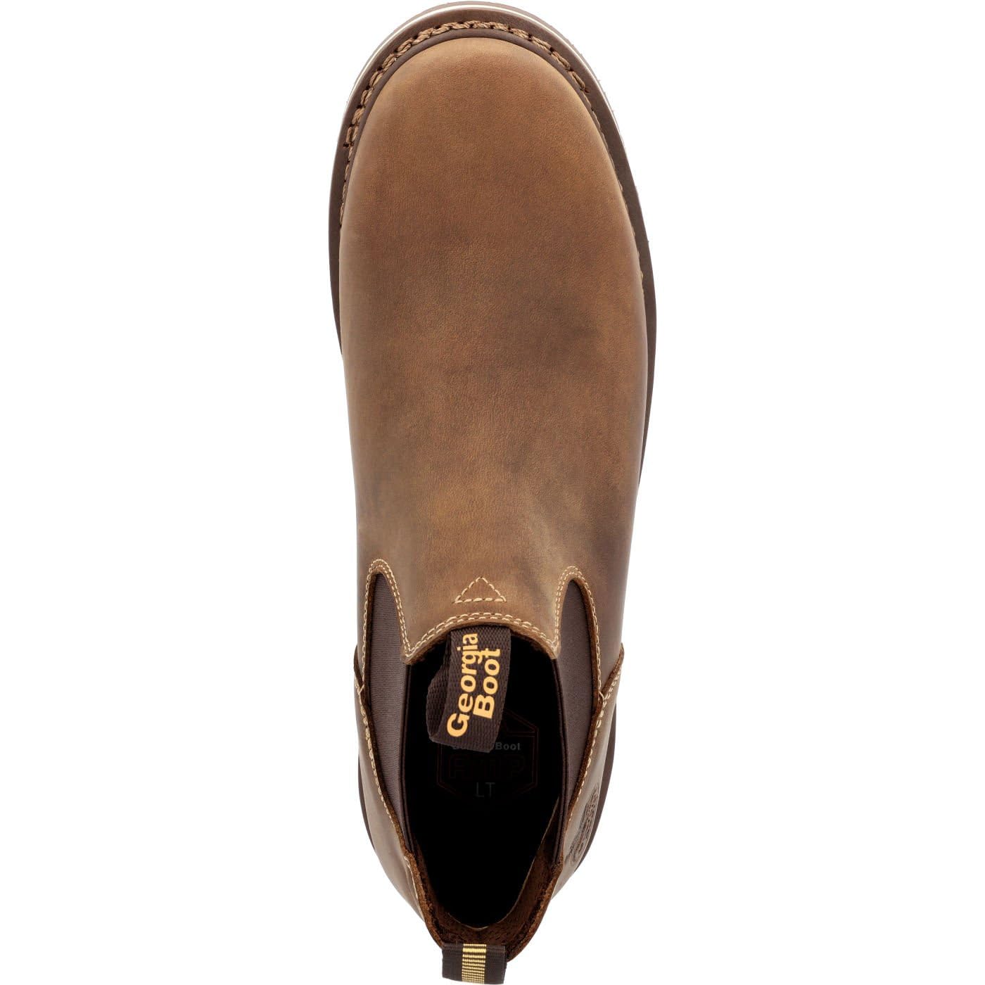 Georgia Boot AMP LT Wedge Work Romeo Slip-On Shoes - Size 10 (W) - Comfortable & Durable Work Boots for Construction, Landscaping & Outdoor Jobs