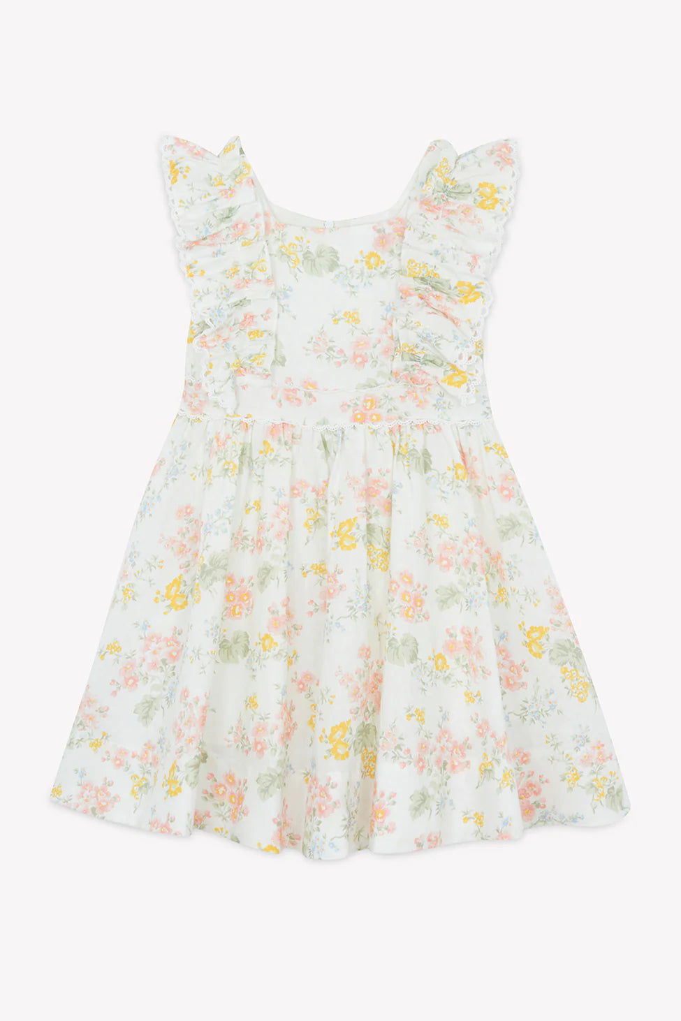 Floral Linen Dress for Women - Breathable Summer Maxi Dress by Tartine Et Chocolat | Perfect for Beach Vacations, Garden Parties & Casual Outings