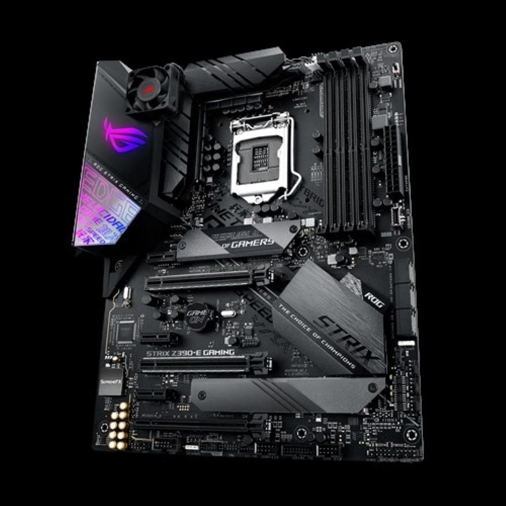 ASUS ROG STRIX Z390-E Gaming Motherboard - ATX Form Factor, LGA 1151 Socket, DDR4 4400MHz, Dual M.2, USB 3.1 Gen2 - Perfect for PC Gaming, Streaming & Content Creation