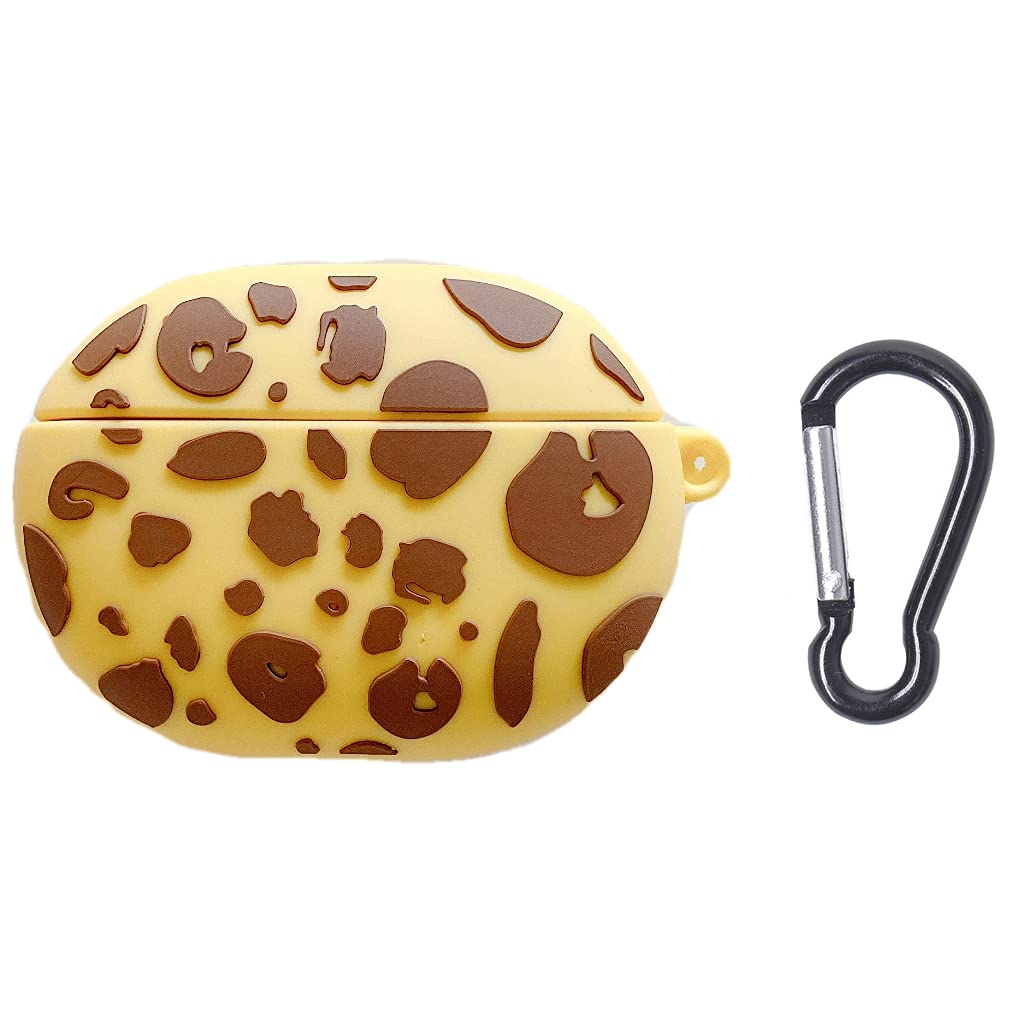 Shockproof Protective Case for Beats Studio Buds 2021 Wireless Headphones | Leopard Print Cheetah Cover with Anti-Lost Keychain & Earphone Sleeve Bag - Perfect for Travel, Gym & Daily Use