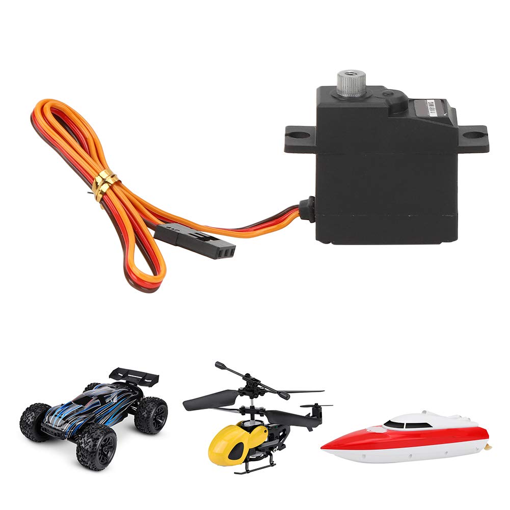 PDI1181MG Digital RC Servo Motor 17g - High Torque Metal Gear Servo for RC Cars, Boats, Helicopters - Upgrade Accessory (Black) | Perfect for Racing, Crawling & Aerial Models