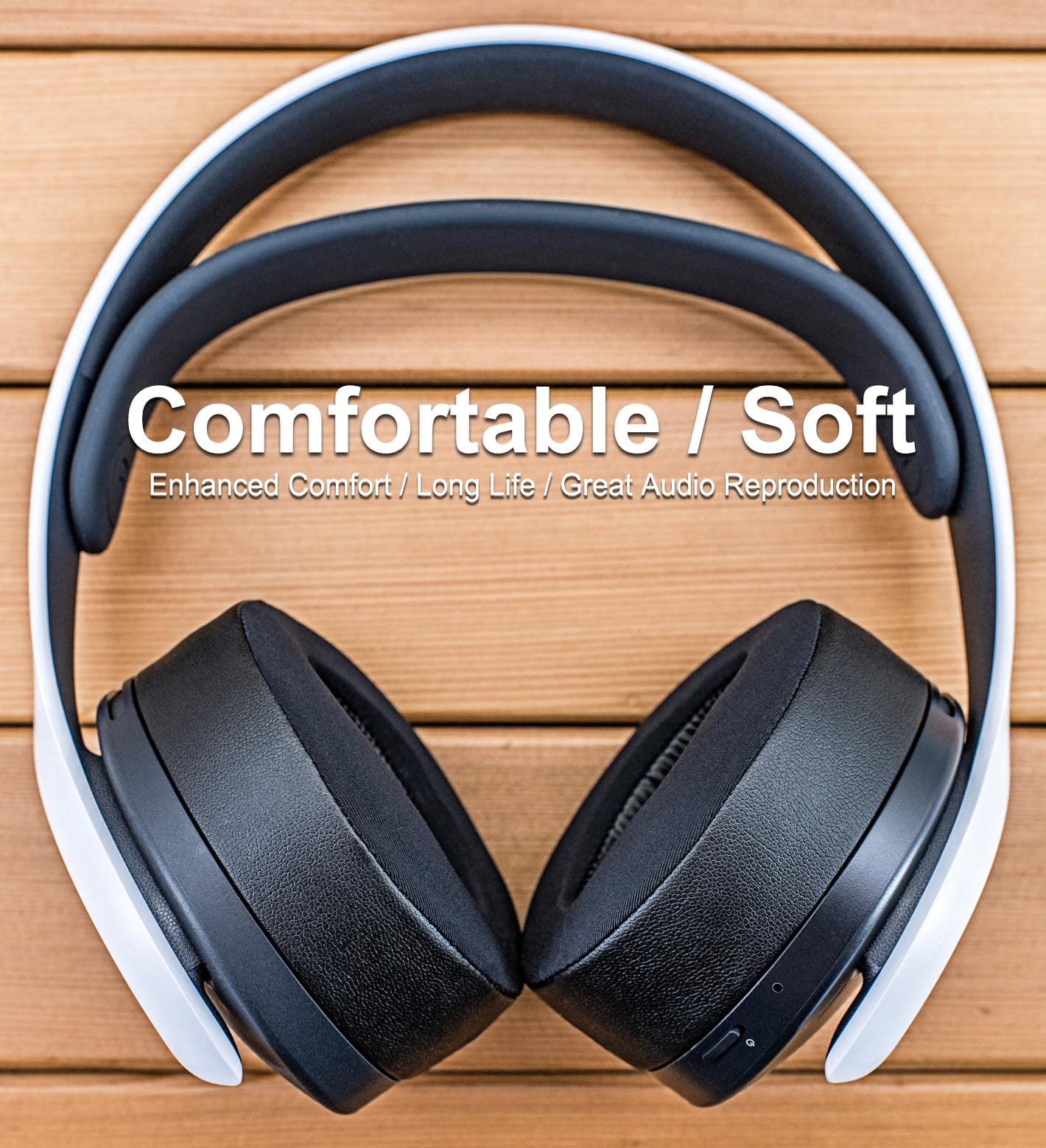 Cooling Gel Ear Cushions for PS5 Playstation 5 Pulse 3D Headset - Hybrid Cooling Fabric for Enhanced Comfort - Perfect for Long Gaming Sessions & VR Play