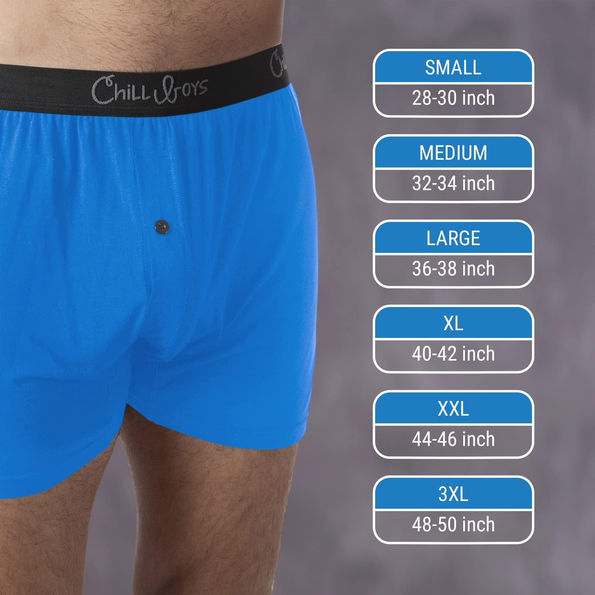 Chill Boys Performance Boxer Briefs 3-Pack - Moisture Wicking Men's Underwear for Active Lifestyle | Breathable & Comfortable Boxer Shorts for Workout, Sports & Everyday Wear