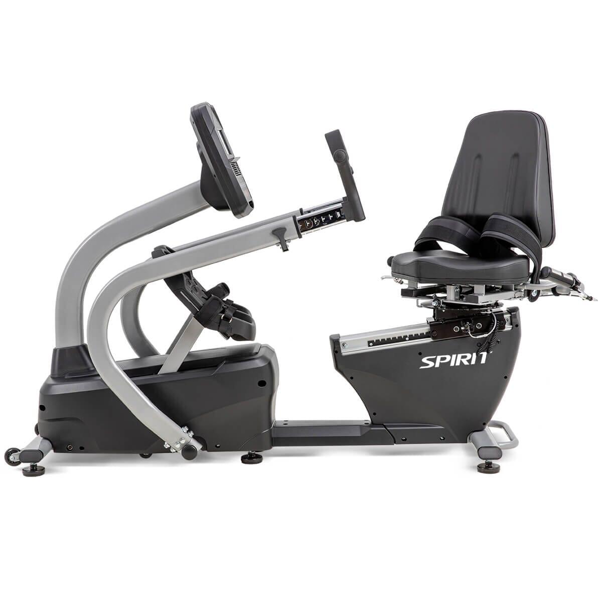 Spirit Fitness MS300 Recumbent Stepper - Low Impact Exercise Bike for Home Workout, Seniors & Physical Therapy | Compact Cardio Machine for Small Spaces & Rehab