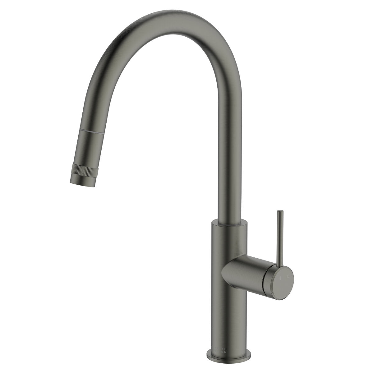 Gareth Ashton Poco Pull-Out Kitchen Faucet in Gun Metal Finish - Modern Single Handle Sink Mixer for Home & Restaurant Use (Model 6K1 GM) - Perfect for Small Kitchens, Bar Sinks, and RV Applications