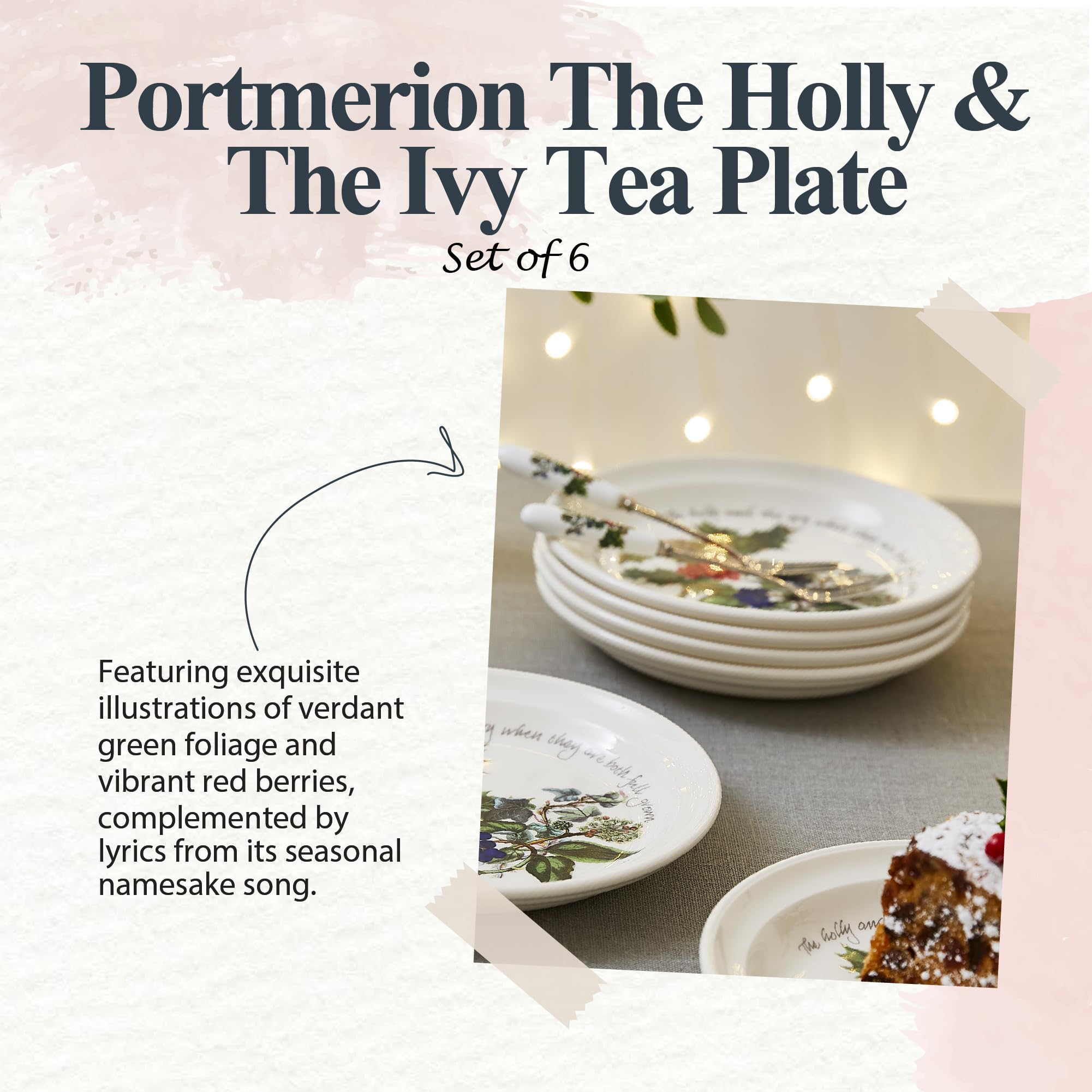 Portmeirion Holly and Ivy 7.25