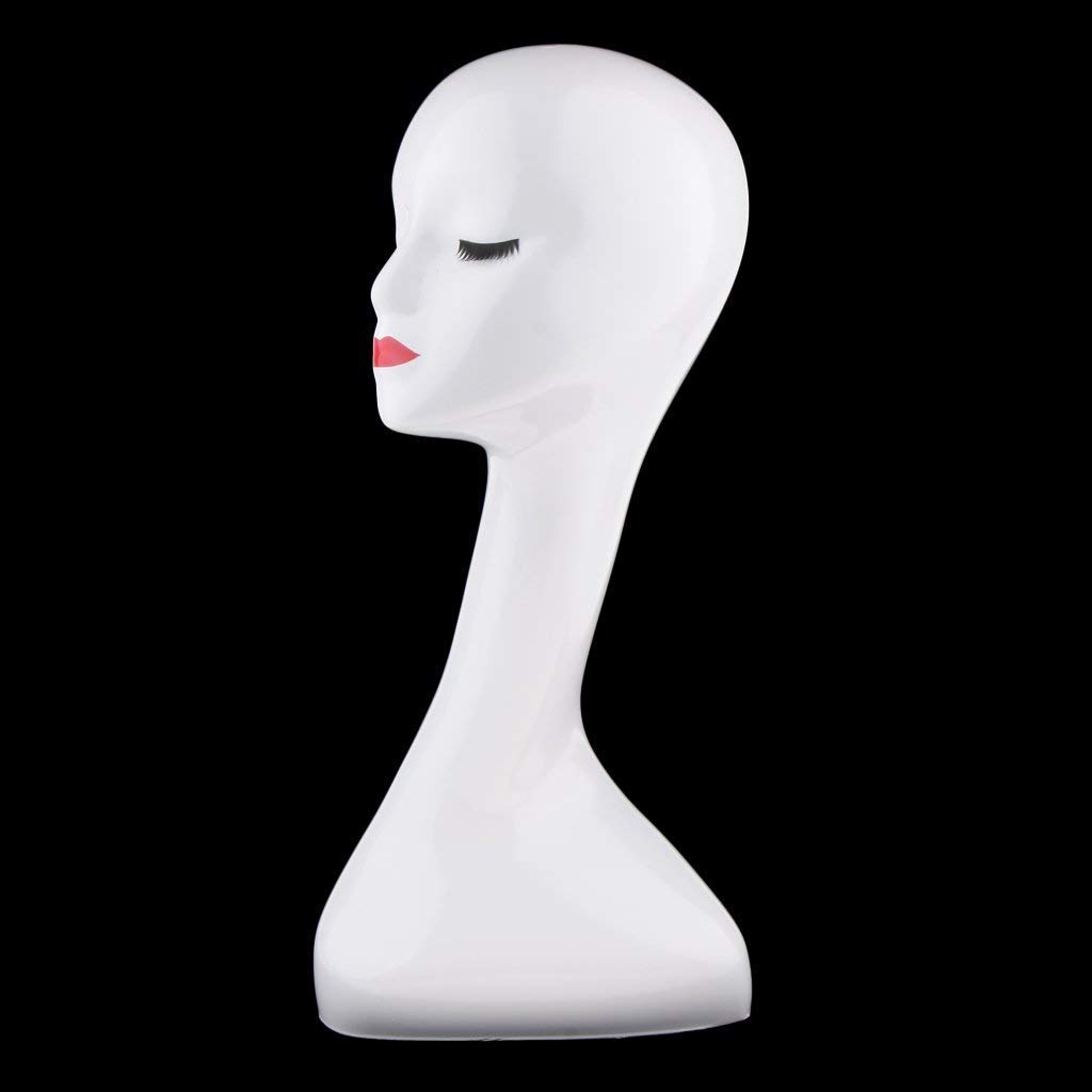 Stylish Female Mannequin Head for Display - Perfect for Eyeglasses, Wigs, Hats, Scarves & Jewelry - Ideal for Retail Stores, Boutiques & Salon Displays