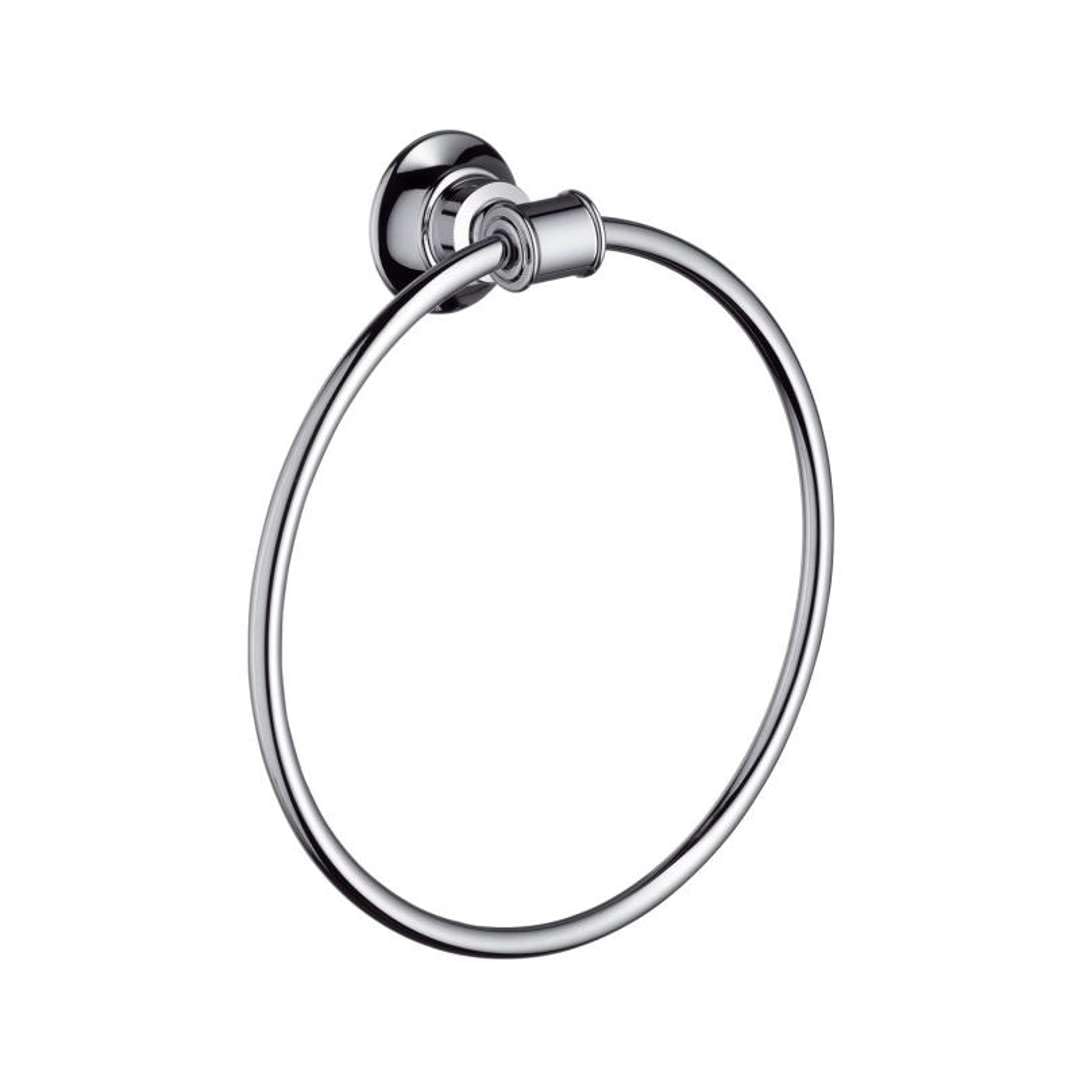AXOR 42021000 Montreux Chrome Towel Ring - Premium Bathroom Accessory for Modern & Luxury Home Decor - Perfect for Bathrooms, Spas, and Hotels