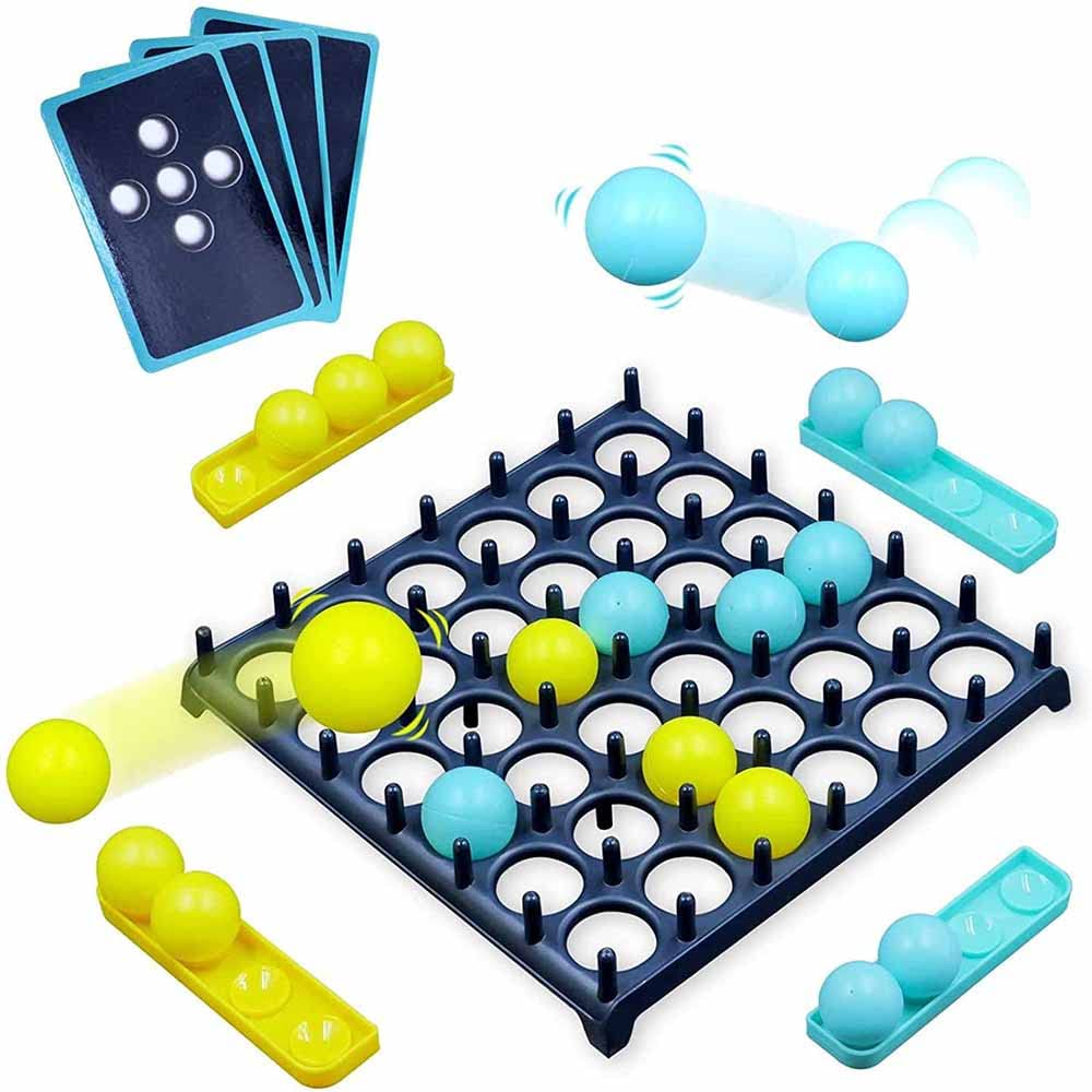 WALJJINFA Bounce Game - Fun Desktop Bouncing Ball Toy for Stress Relief | Exciting Jumping Ball Table Game for Family, Teens & Adults | Perfect Party Game for Kids & Adults | Great for Office Breaks, Family Gatherings & Game Nights