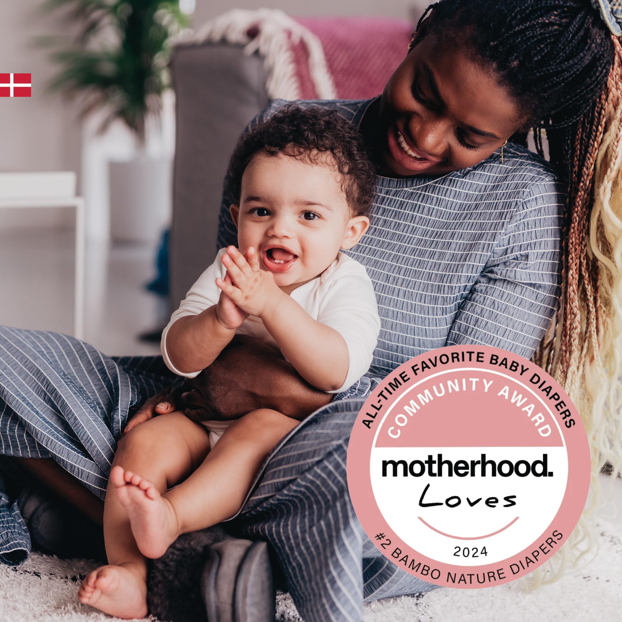 Bambo Nature Hypoallergenic Baby Diapers Size 2 (384 Count) - Eco-Friendly, Chlorine-Free, Super Absorbent & Leak-Proof for Sensitive Skin | Ideal for Overnight Use, Daycare & Travel