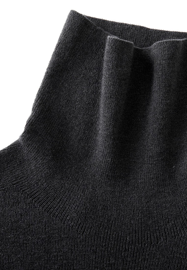 Slim Fit Turtle Neck Jersey Top for Women - Soft Stretch Comfortable Long Sleeve Shirt - Perfect for Layering, Office Wear & Casual Outfits