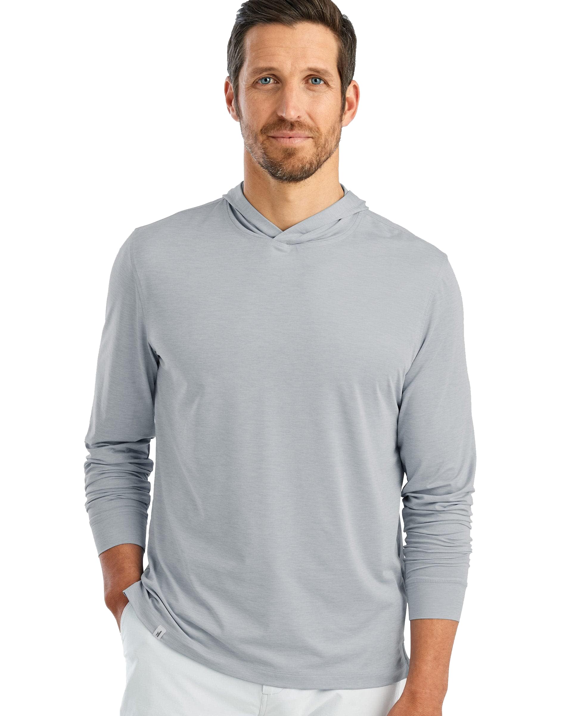 Johnnie-O Talon Featherweight Performance Hoodie for Men - Lightweight, Breathable & Moisture-Wicking - Perfect for Running, Gym & Outdoor Activities