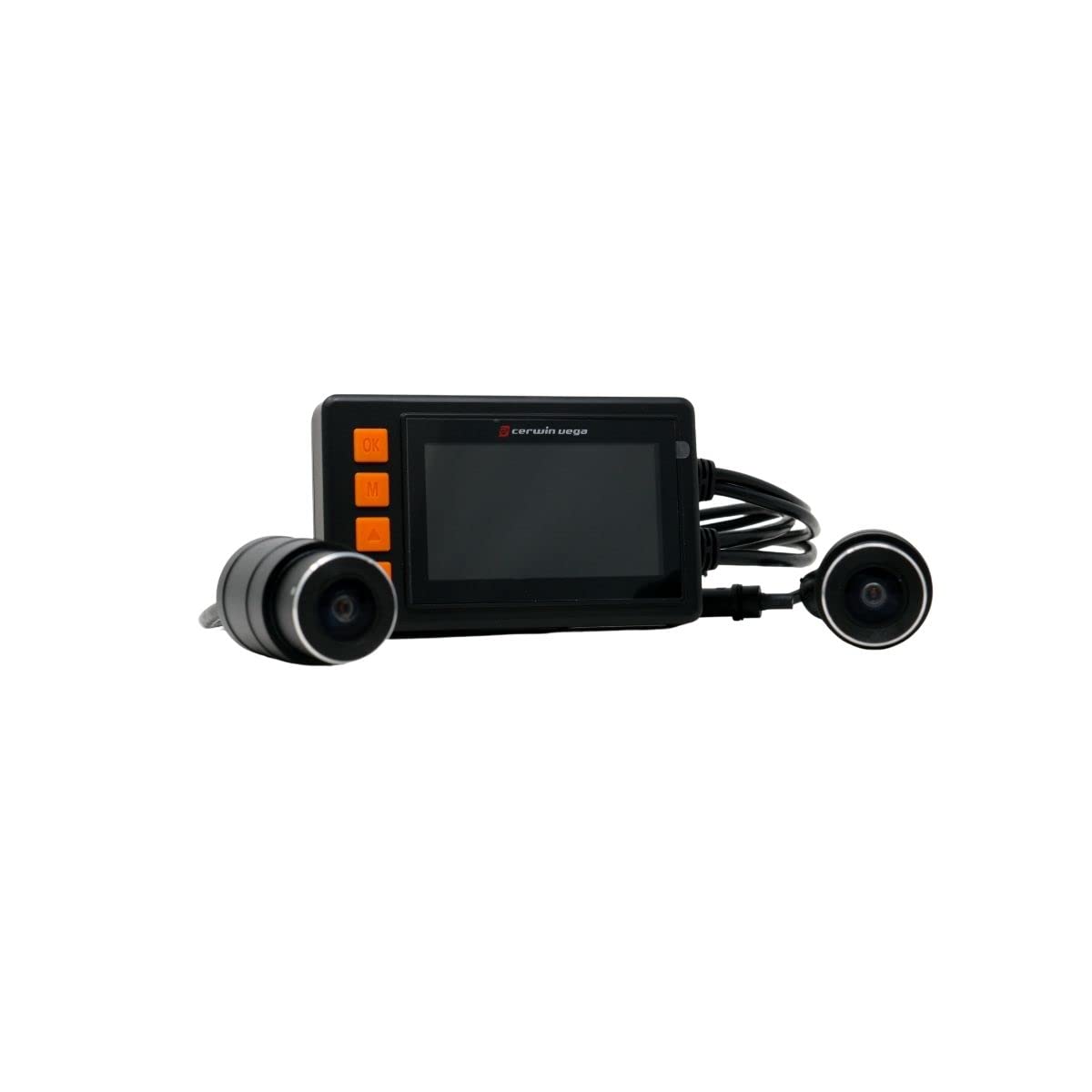 Cerwin Vega RPM Series C480 1080P AHD Motorcycle DVR Camera - Front & Rear Dash Cam with 2.7
