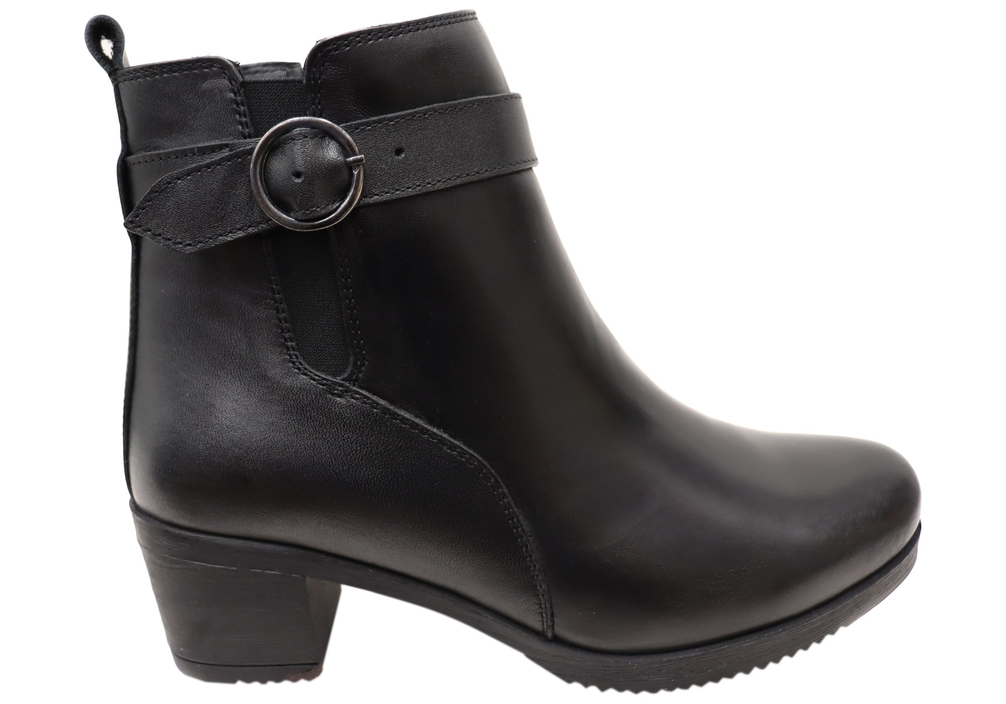 Orizonte Aquem Women's European Comfortable Leather Ankle Boots - Stylish & Supportive Footwear for Work, Travel & Everyday Wear