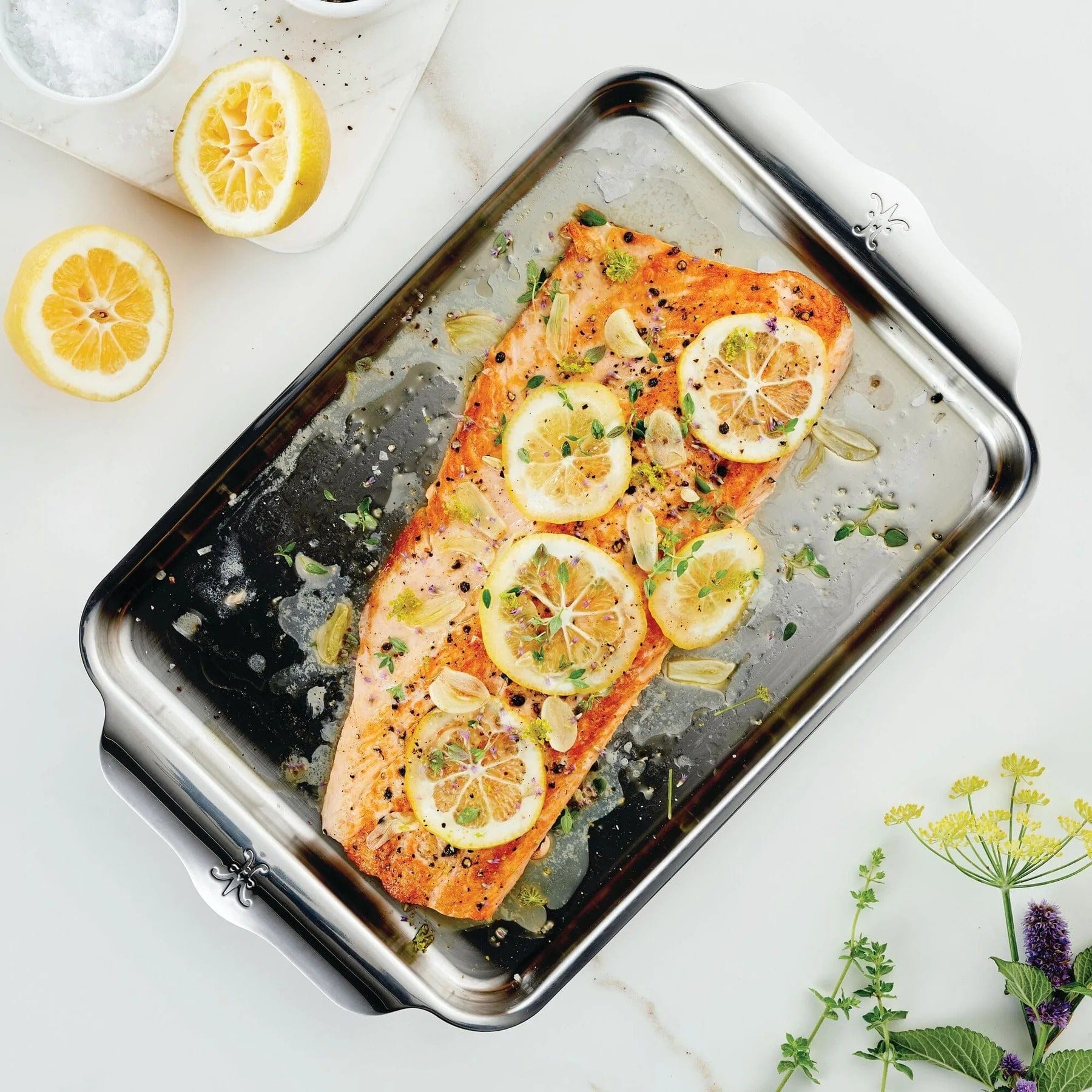 Hestan OvenBond Nonstick Quarter Sheet Pan 9x12 Inch - Perfect for Baking Cookies, Roasting Veggies & Cooking Meals in Oven