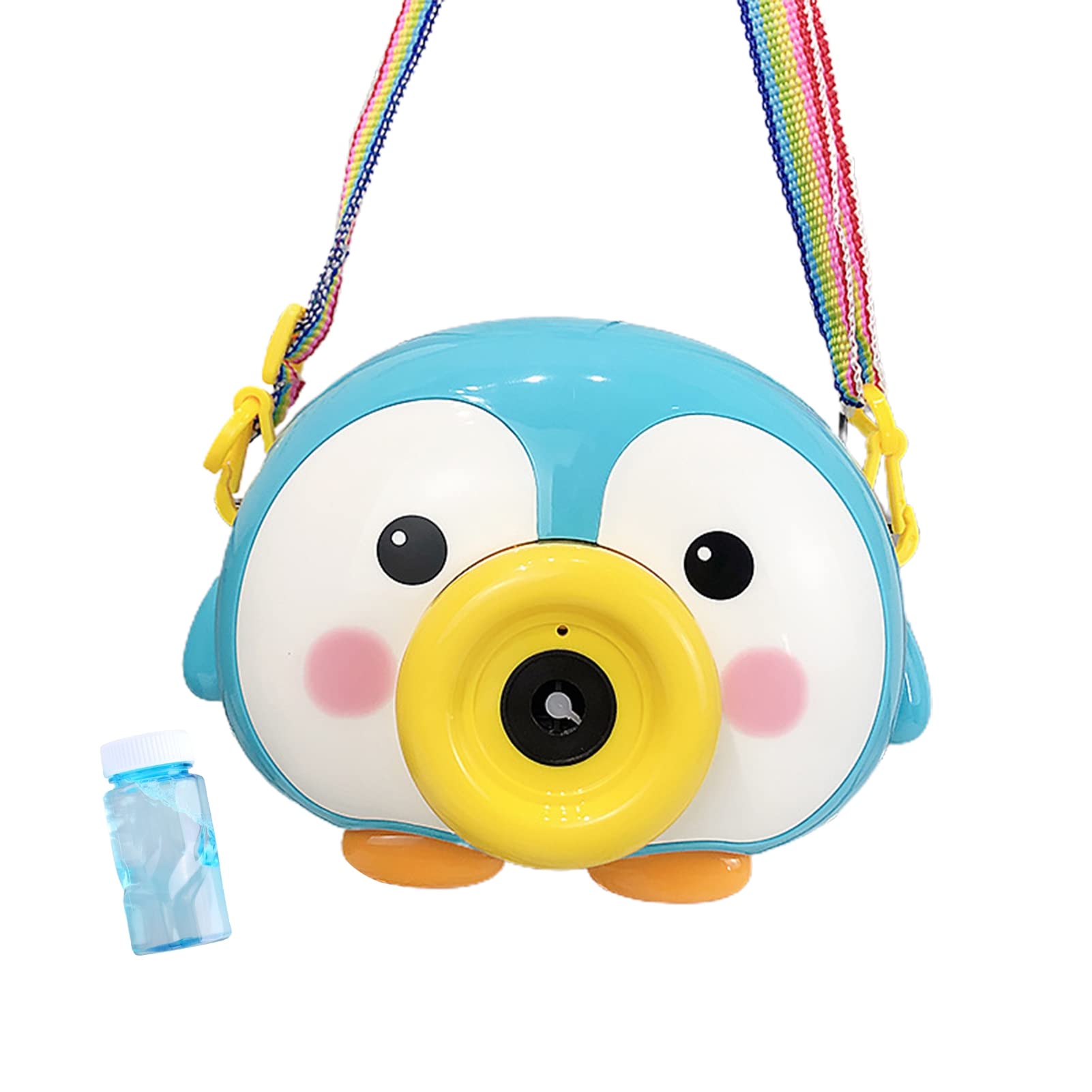 Kripyery Bubble Machine - Automatic Cartoon Plastic Penguin Donut Design Bubble Blower for Kids, Toddlers | Outdoor Party, Birthday Gift, Easter Toy | Perfect for Backyard Fun, Playdates & Festive Celebrations