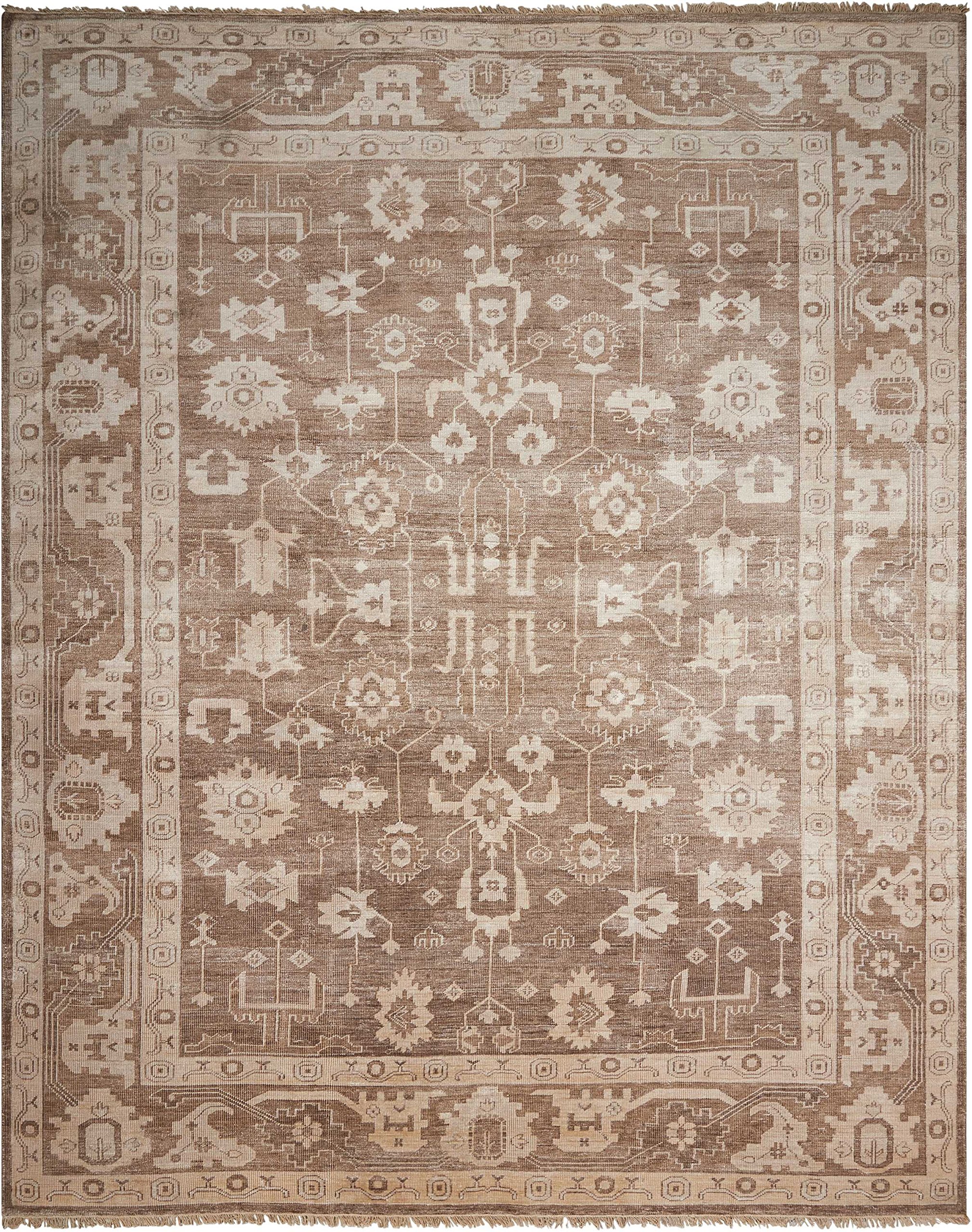 Nourison Aldora Mocha Area Rug - Soft Modern Non-Slip Living Room Carpet - Perfect for Bedroom, Dining Room & Home Decor
