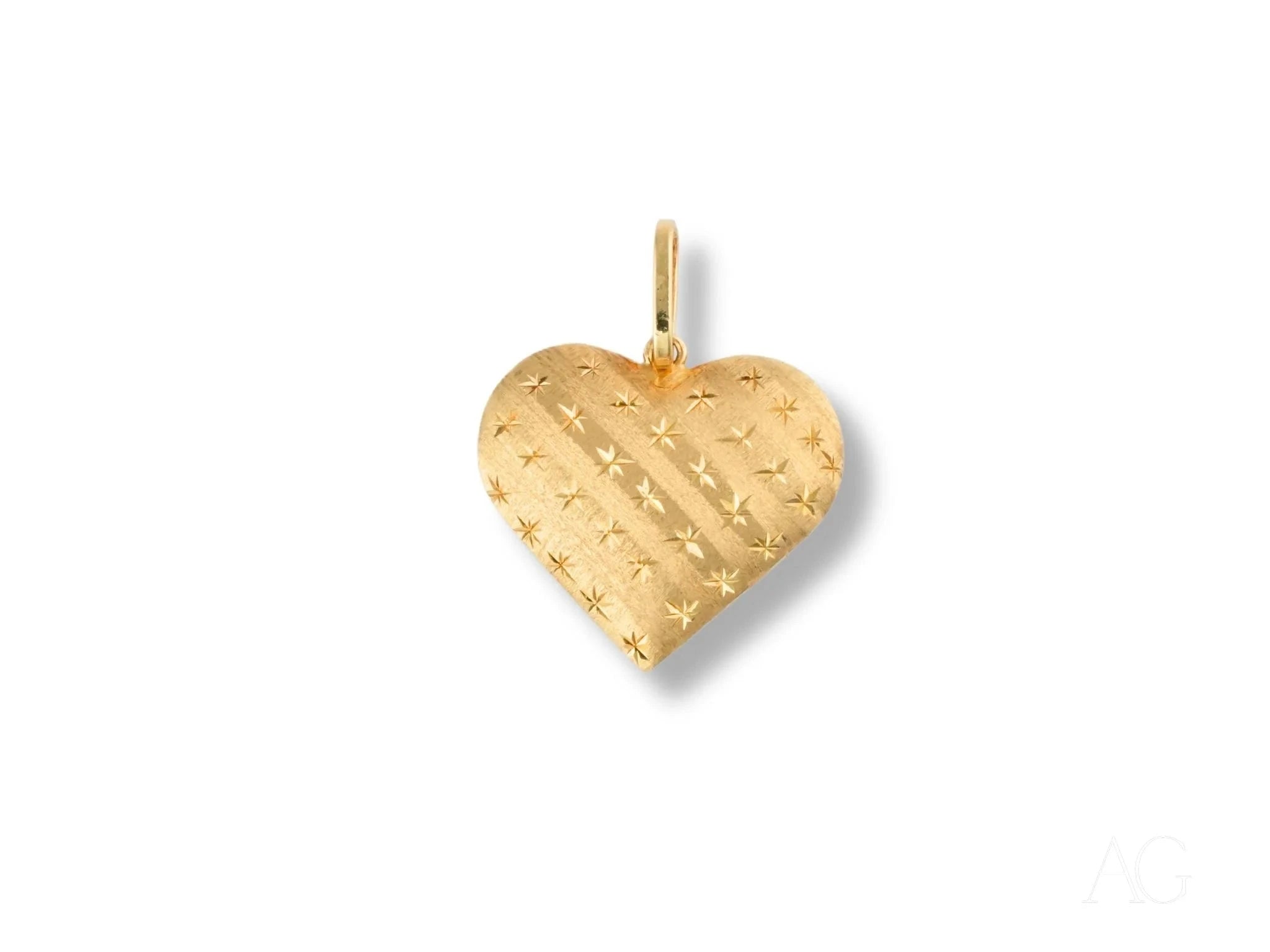 Golden Heart Pendant Necklace for Women - 14K Gold Plated Elegant Jewelry Gift for Valentine's Day, Anniversary & Special Occasions