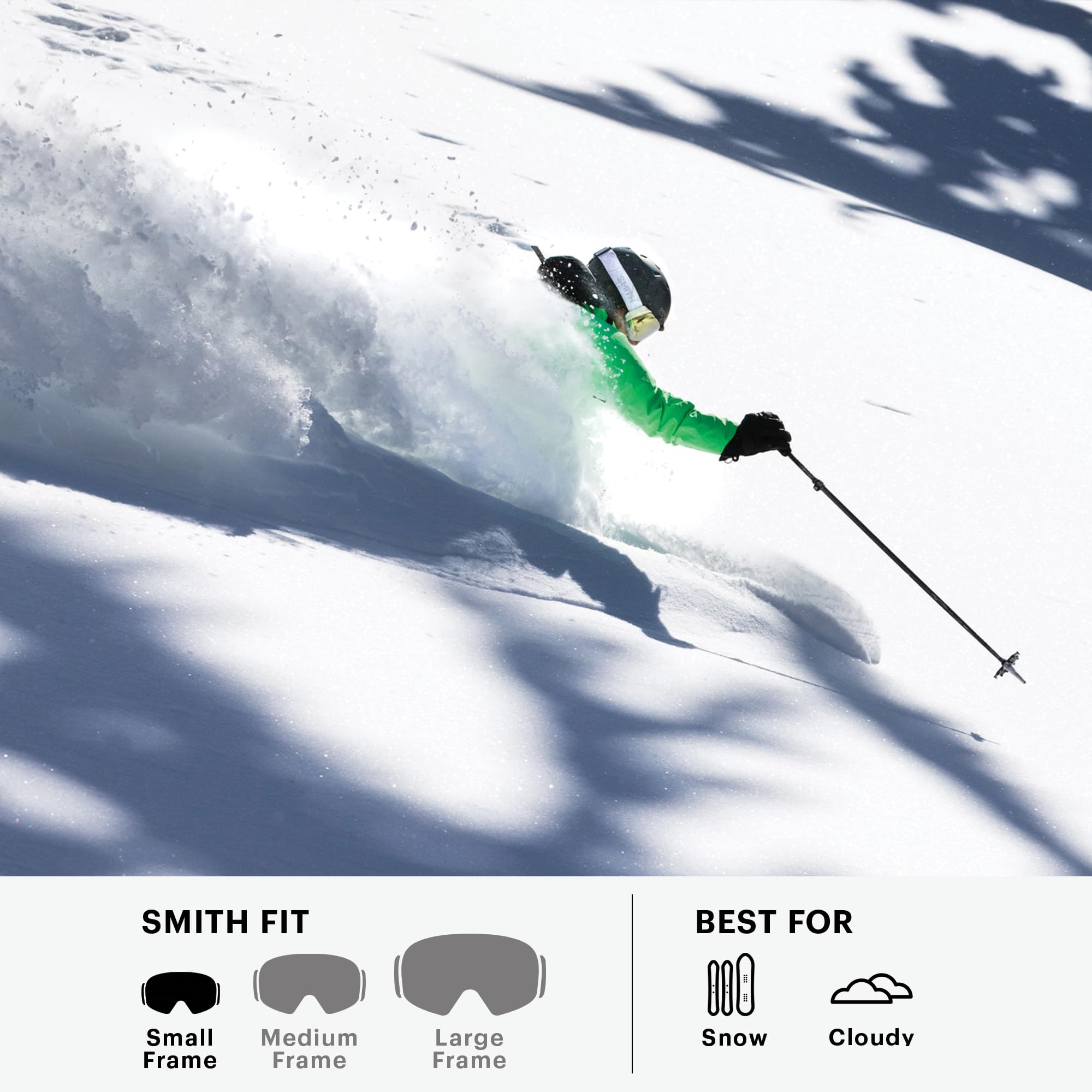 SMITH Unisex Adult Rally Snow Sport Goggles - Anti-Fog UV Protection for Skiing, Snowboarding & Winter Sports