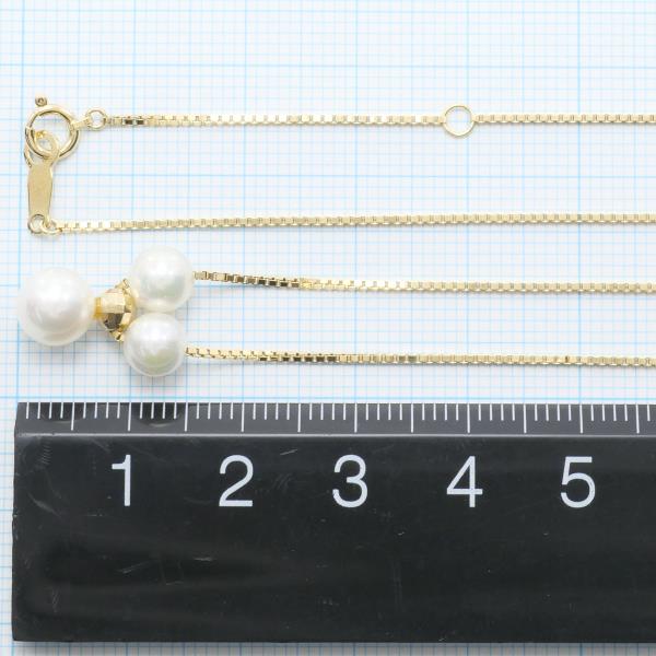 18K Yellow Gold Pearl Necklace for Women - Elegant Cultured Pearl Jewelry Gift for Wedding, Anniversary & Special Occasions