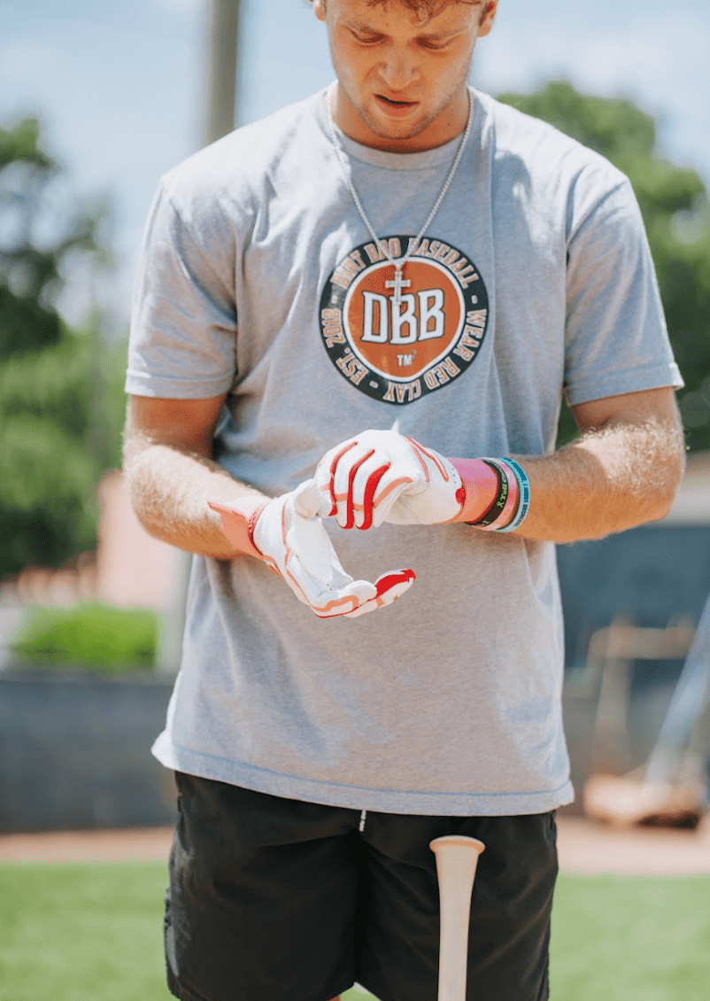 Winder Series Batting Gloves - Pink & White Baseball Softball Gloves for Training & Games | Perfect for Youth & Adult Players